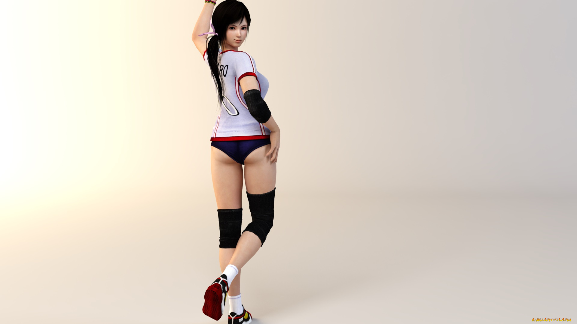 3д, графика, anime, , аниме, фон, взгляд, девушка