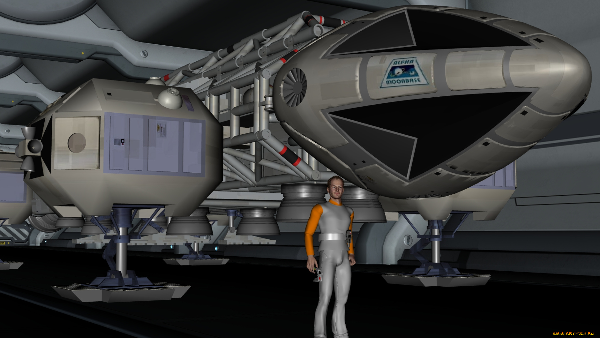 3д, графика, fantasy, , фантазия, космический, корабль, мужчина