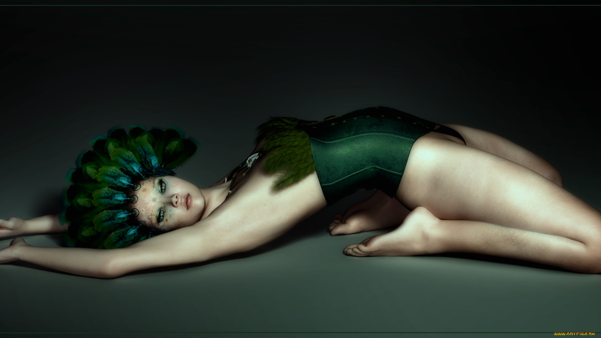 3д, графика, people, , люди, девушка, взгляд