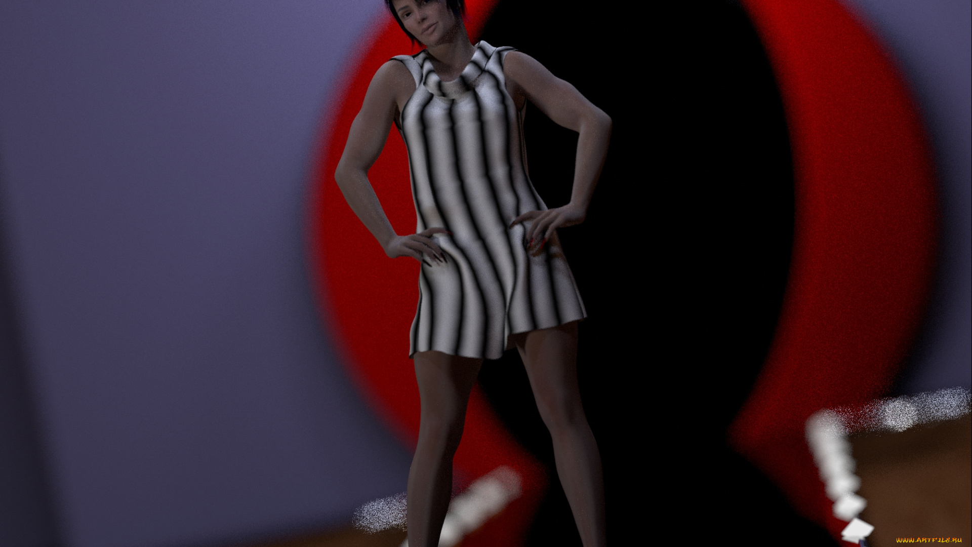 3д, графика, people, , люди, платье, взгляд, девушка