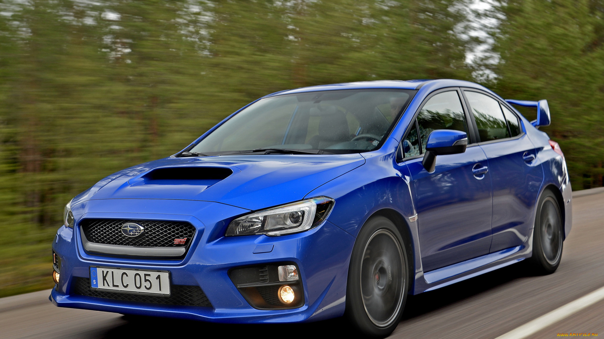 автомобили, subaru, sti, wrx, синий, 2014