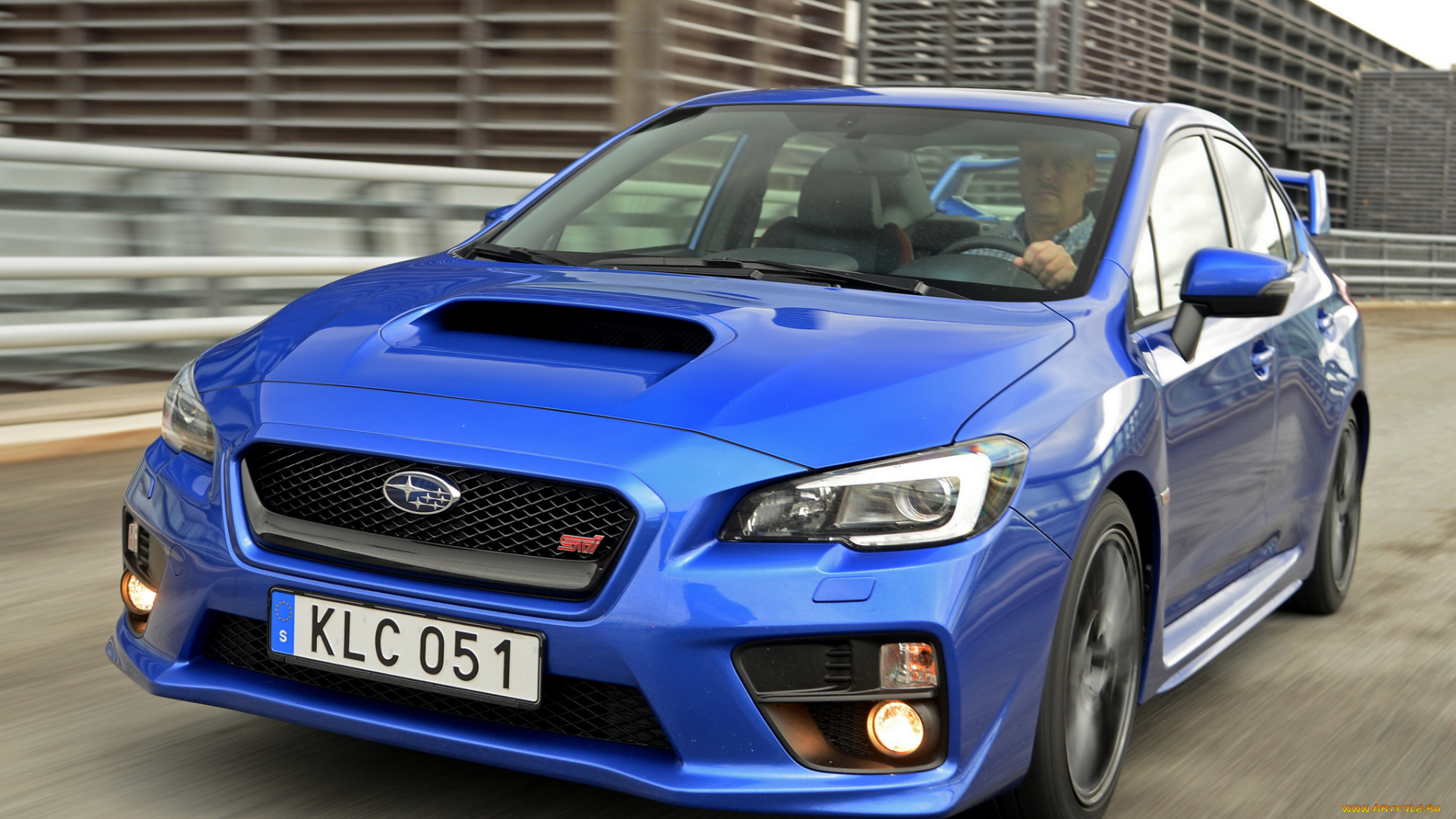 автомобили, subaru, sti, wrx, синий, 2014