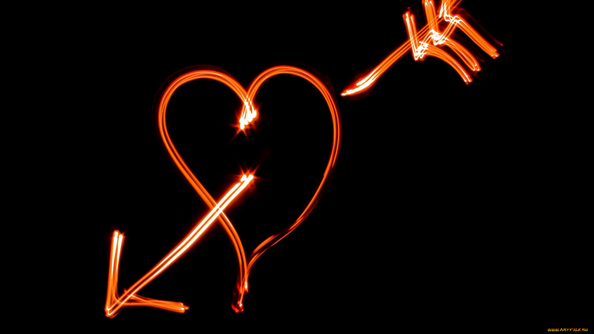 праздничные, день, святого, патрика, любовь, сердечко, стрела, черный, фон