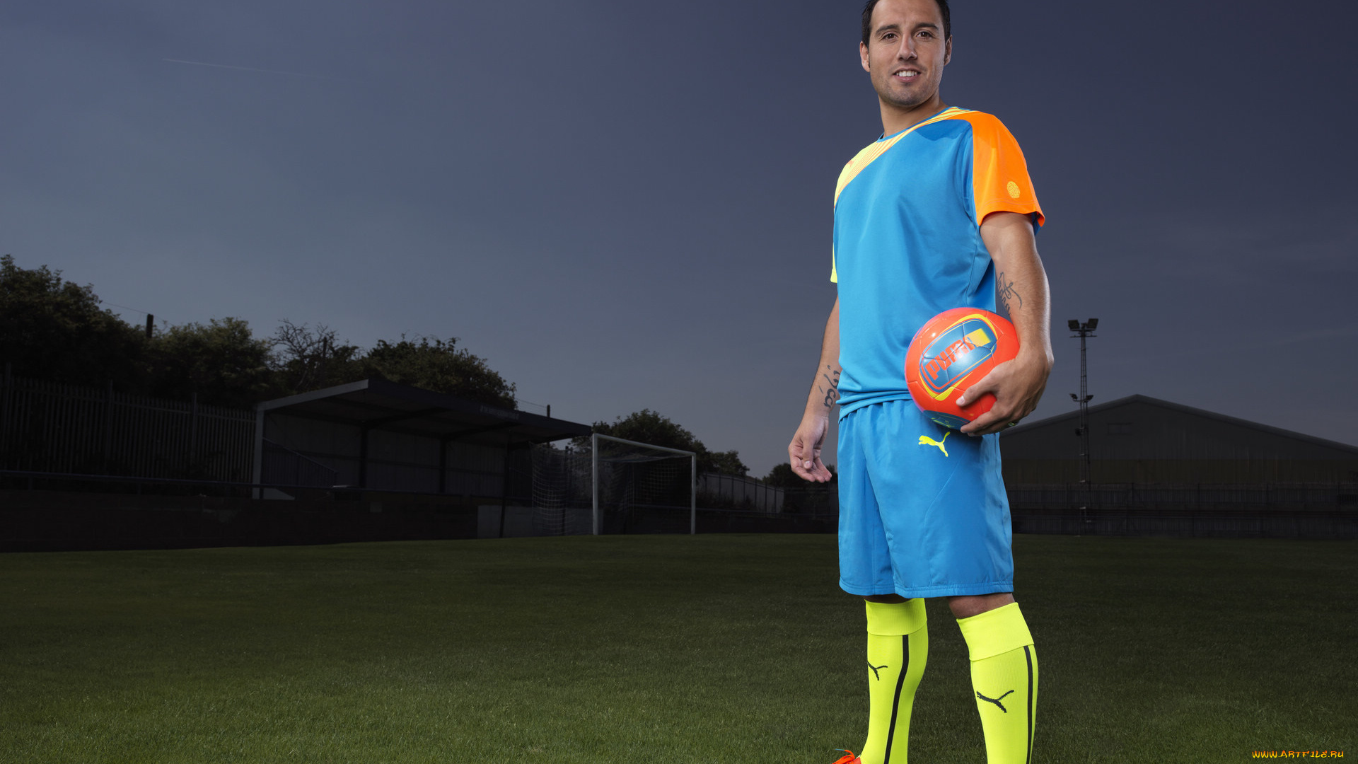 santi, cazorla, спорт, футбол, мяч, игрок, взгляд