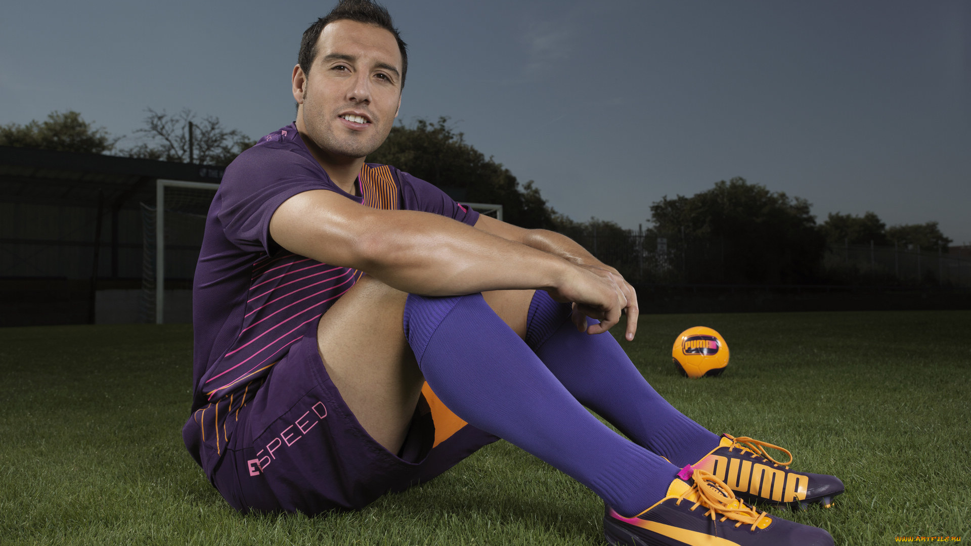 santi, cazorla, спорт, футбол, мяч, взгляд, игрок