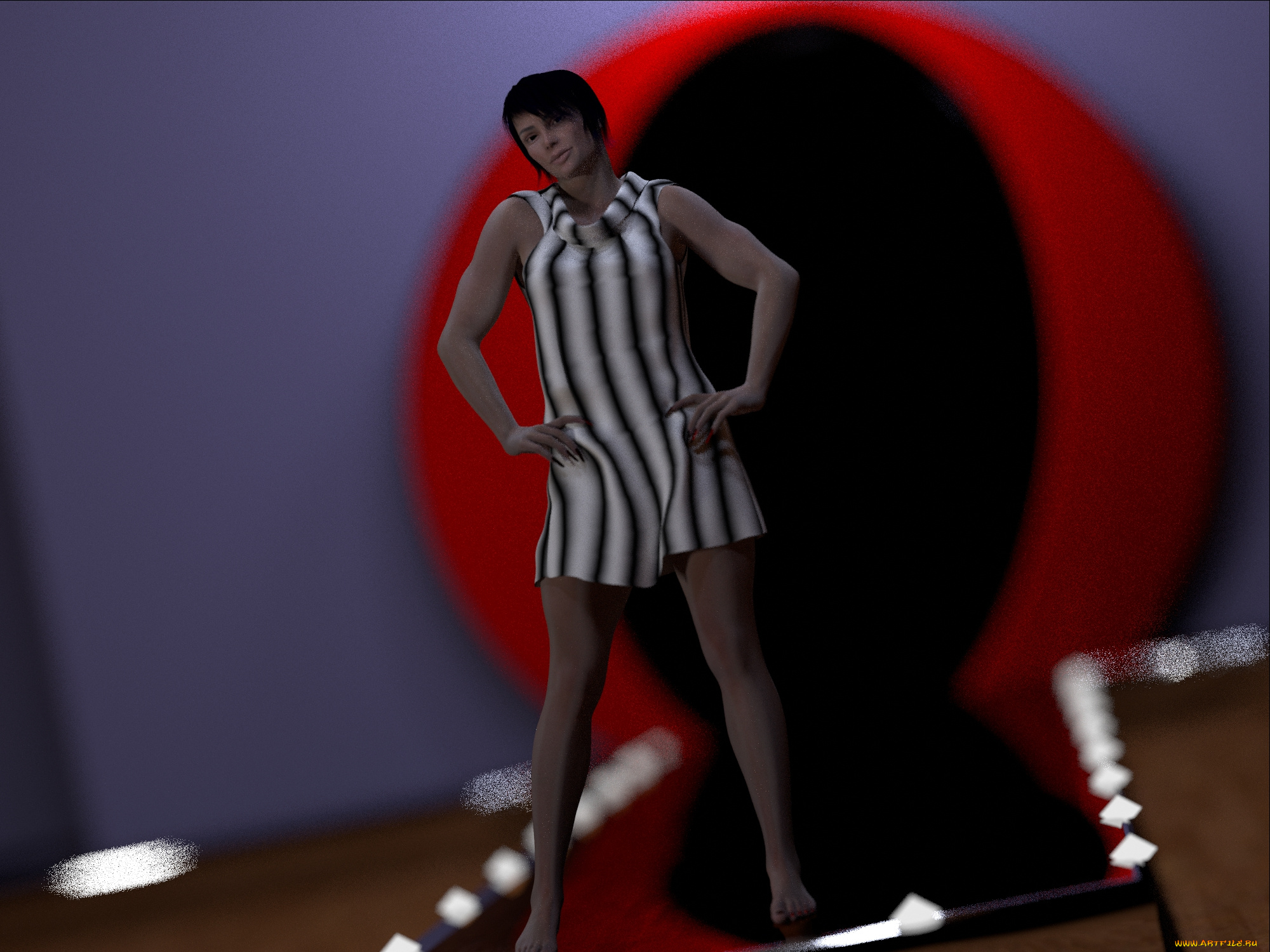 3д, графика, people, , люди, платье, взгляд, девушка