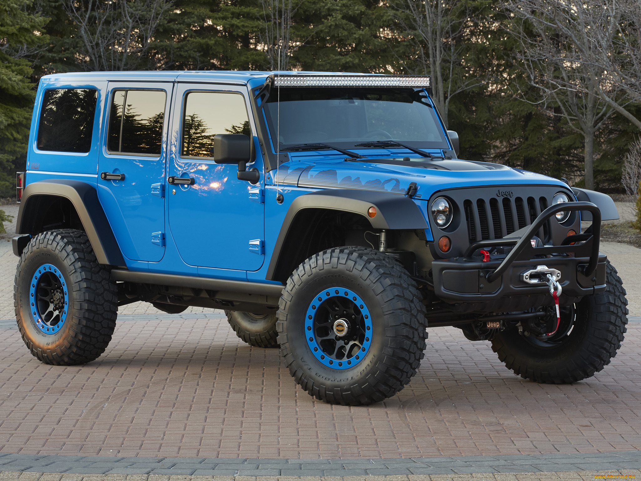 автомобили, jeep, синий, 2014, concept, performance, maximum, wrangler, jk