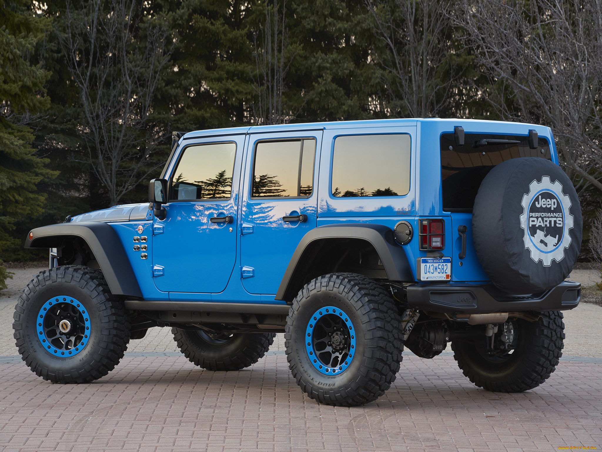 автомобили, jeep, wrangler, jk, concept, performance, maximum, 2014, синий