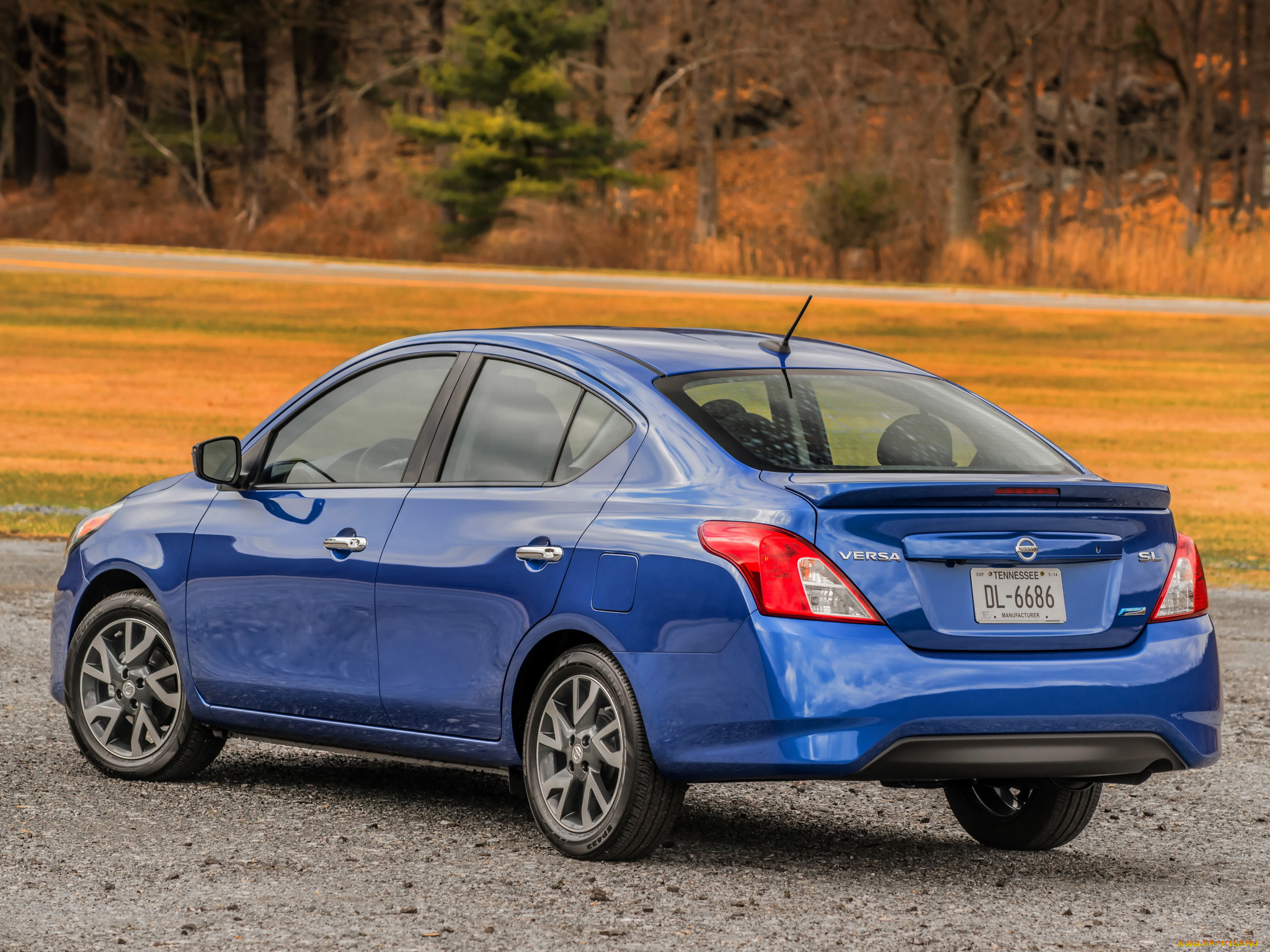 автомобили, nissan, datsun, versa, 2015г, синий, b17, sedan