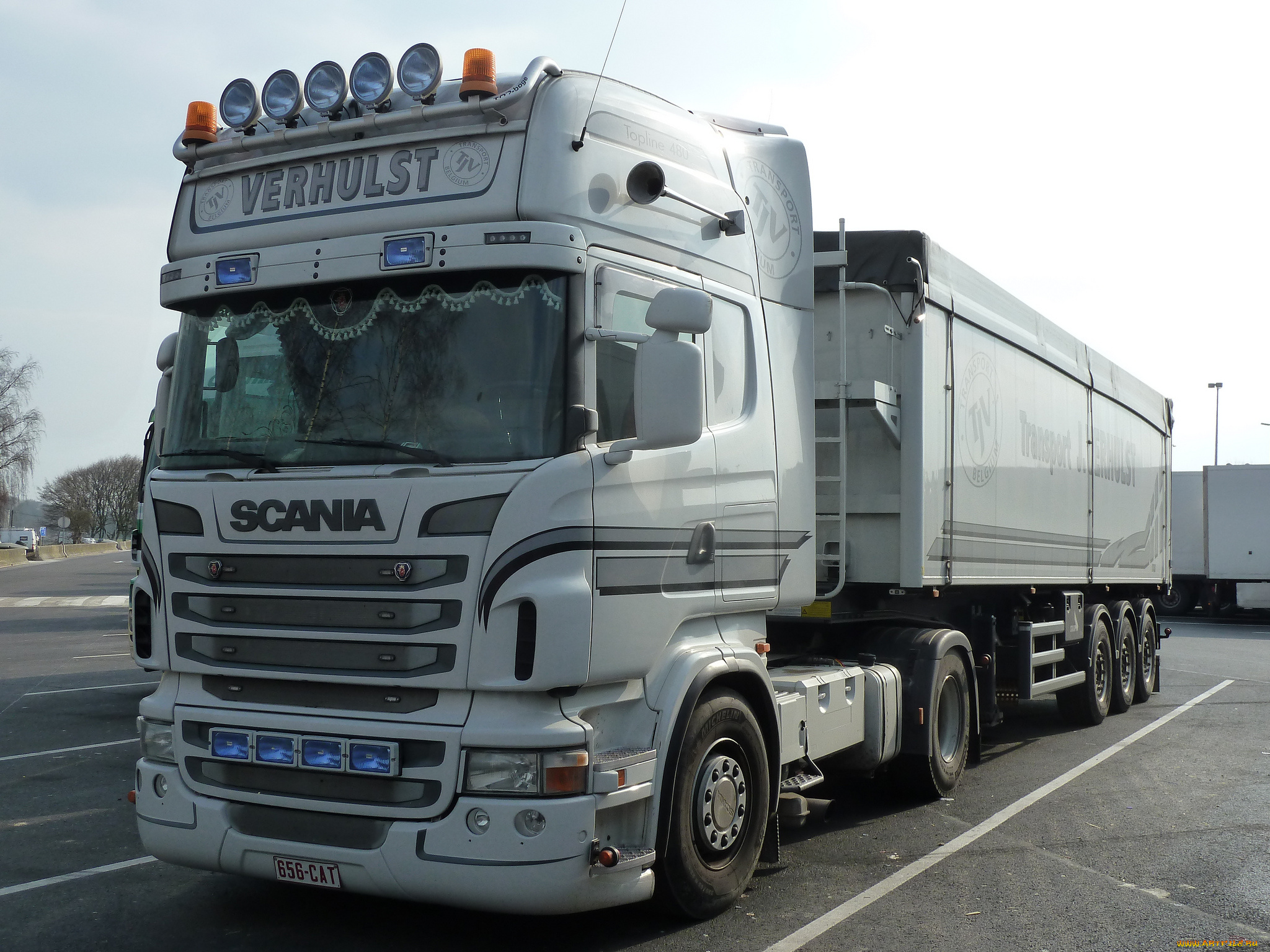 scania, автомобили, scania, , выставка, улица, контейнеровоз, тягач, грузовик