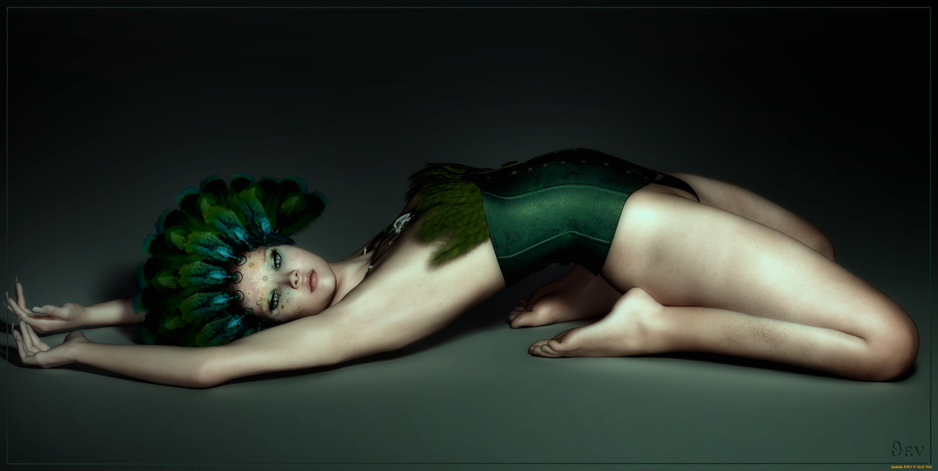 3д, графика, people, , люди, девушка, взгляд