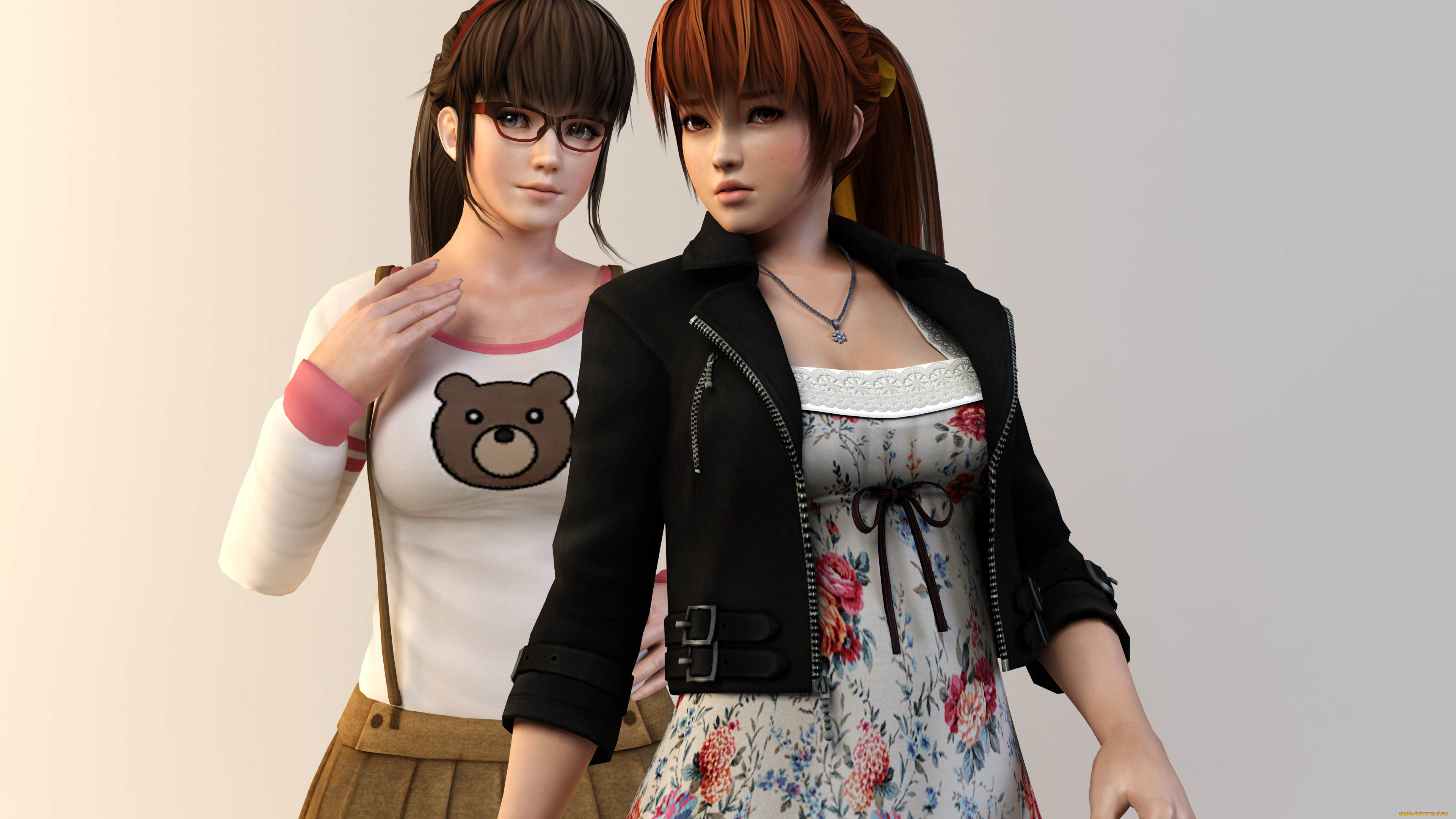 3д, графика, anime, , аниме, фон, взгляд, девушки