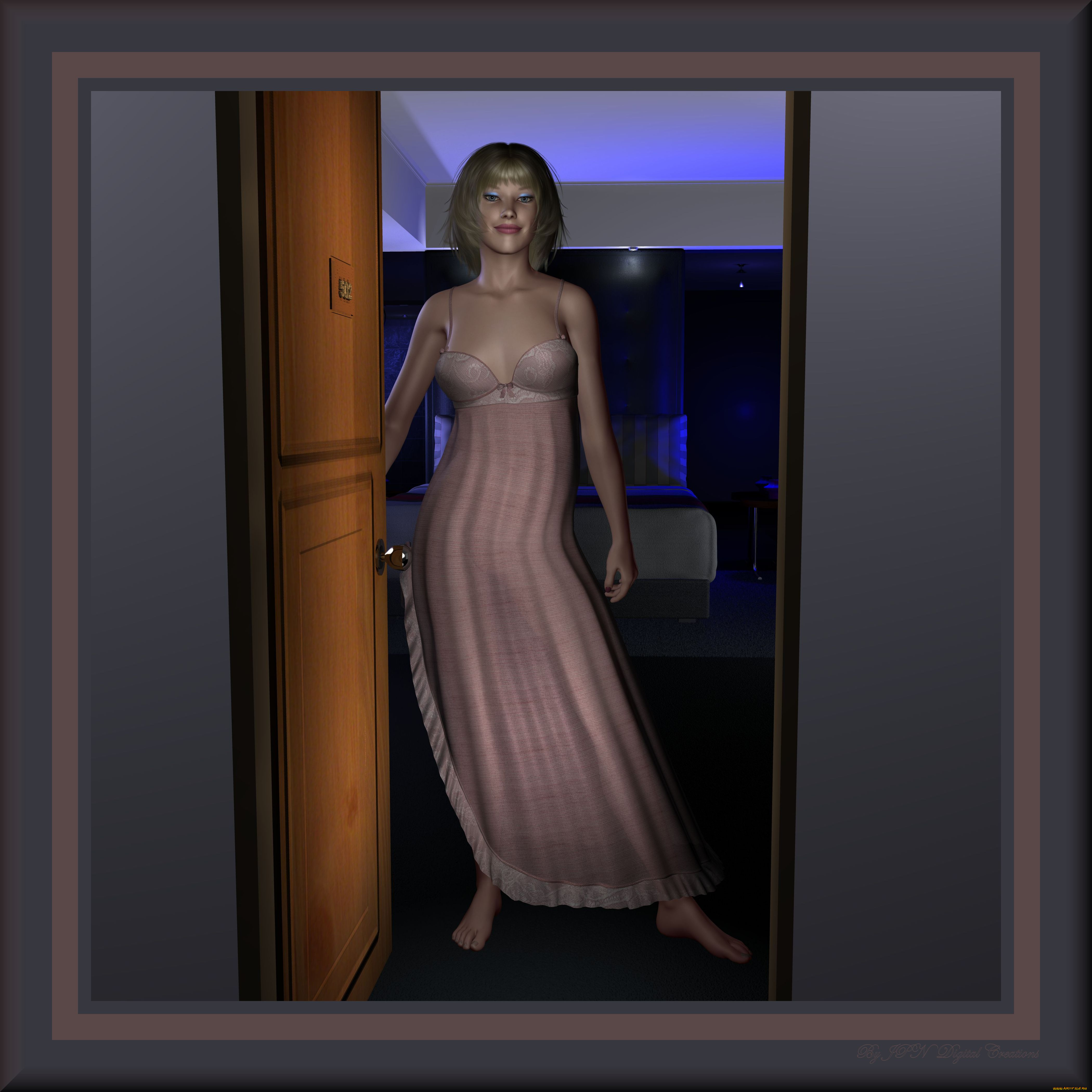 3д, графика, people, , люди, взгляд, девушка, улыбка