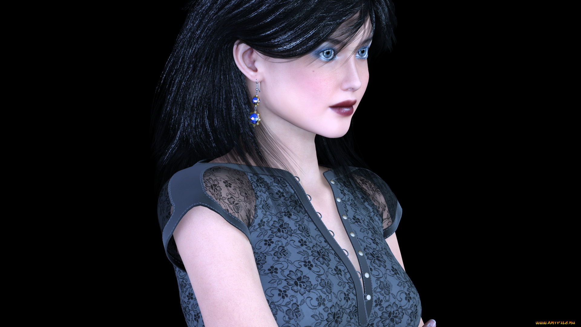 3д, графика, люди, , people, фон, взгляд, девушка