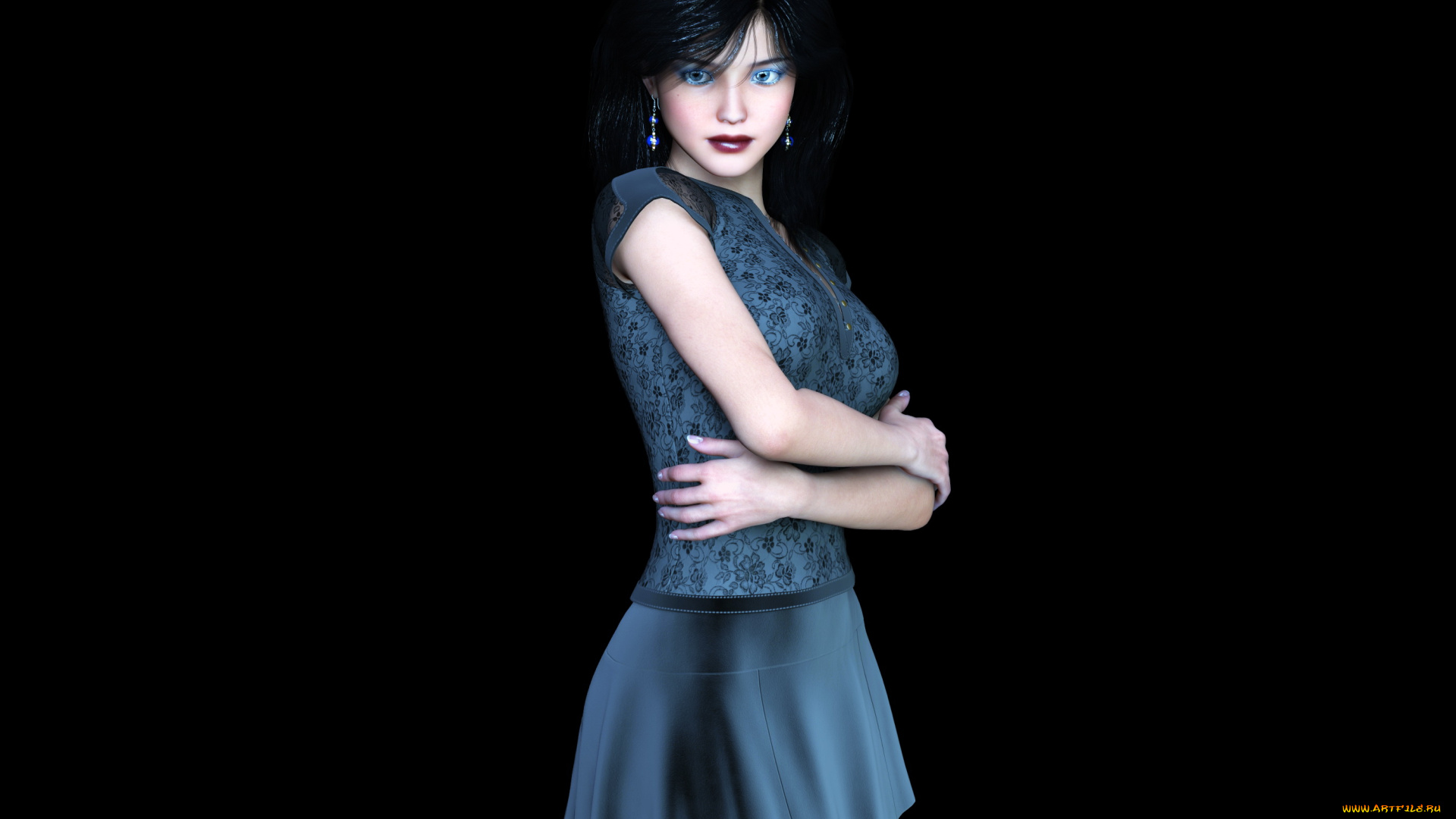 3д, графика, люди, , people, фон, взгляд, девушка