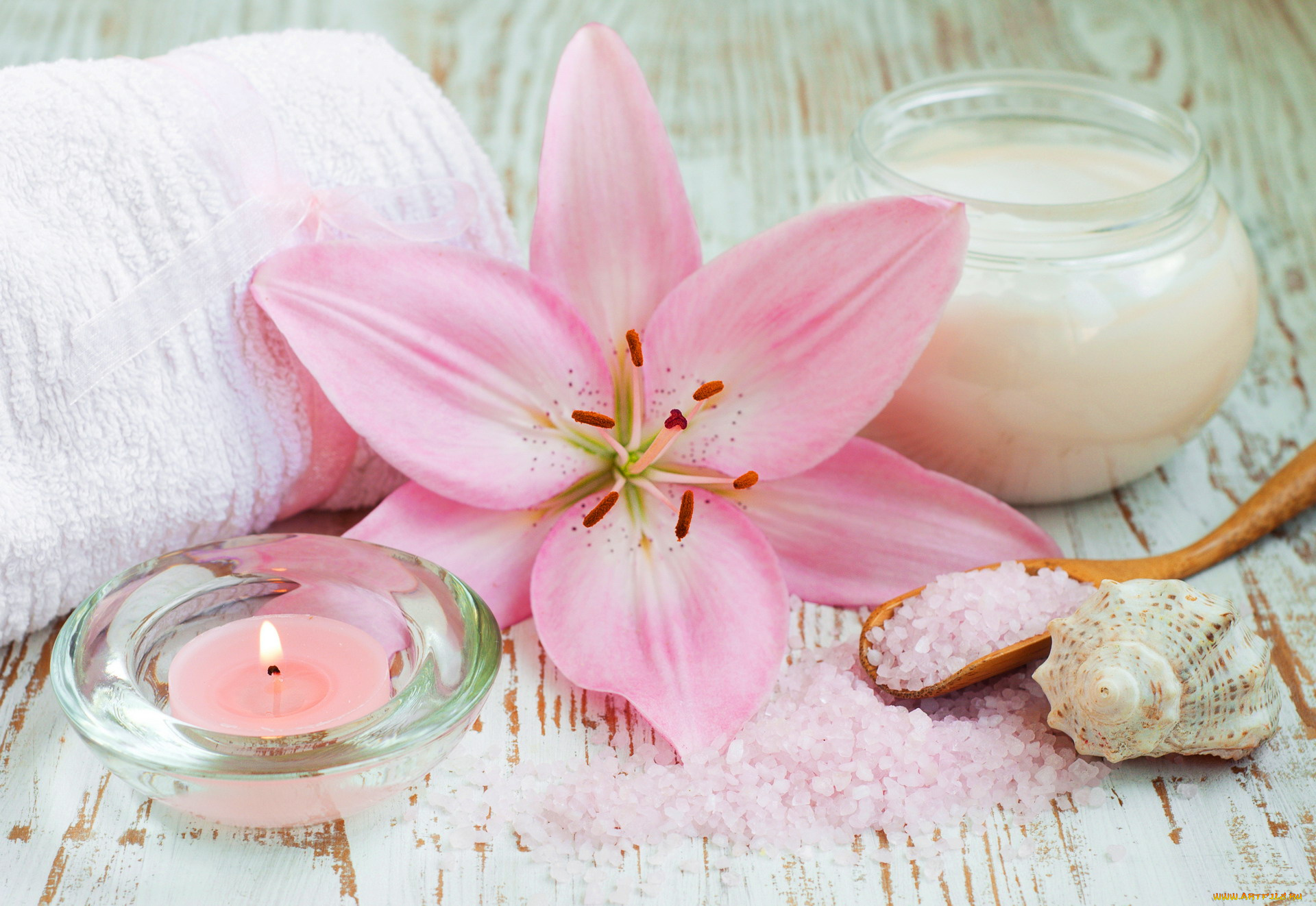 разное, косметические, средства, , духи, свеча, крем, соль, лилия