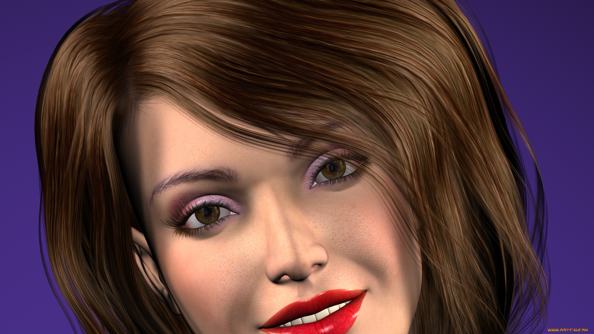 3д, графика, портрет, , portraits, фон, взгляд, девушка