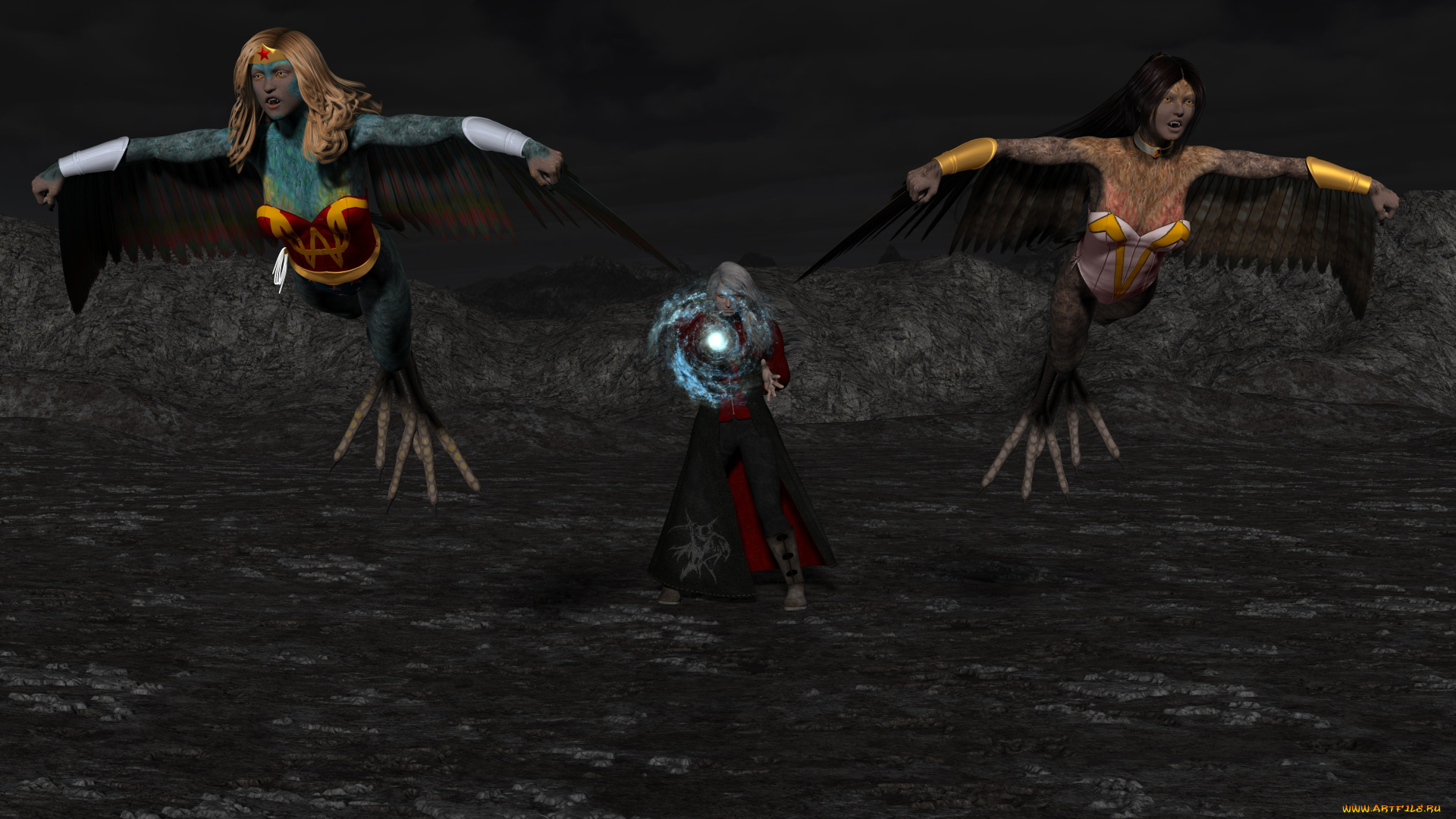 3д, графика, существа, , creatures, вампиры