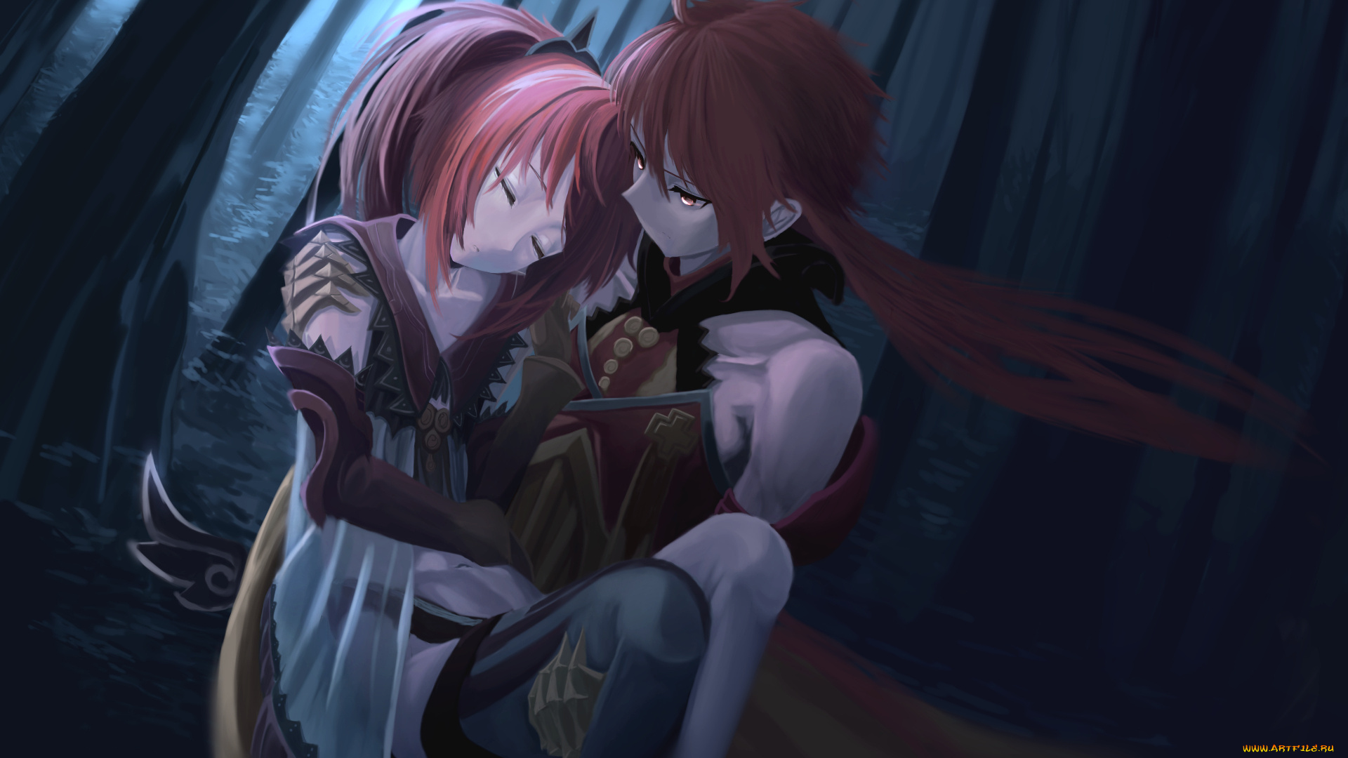 аниме, fate, stay, night, stay, night, арт, пара