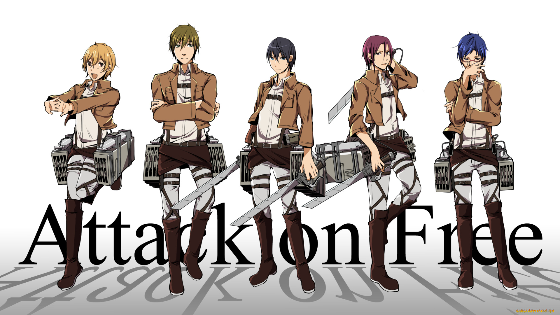 аниме, free, косплей, костюмы, парни