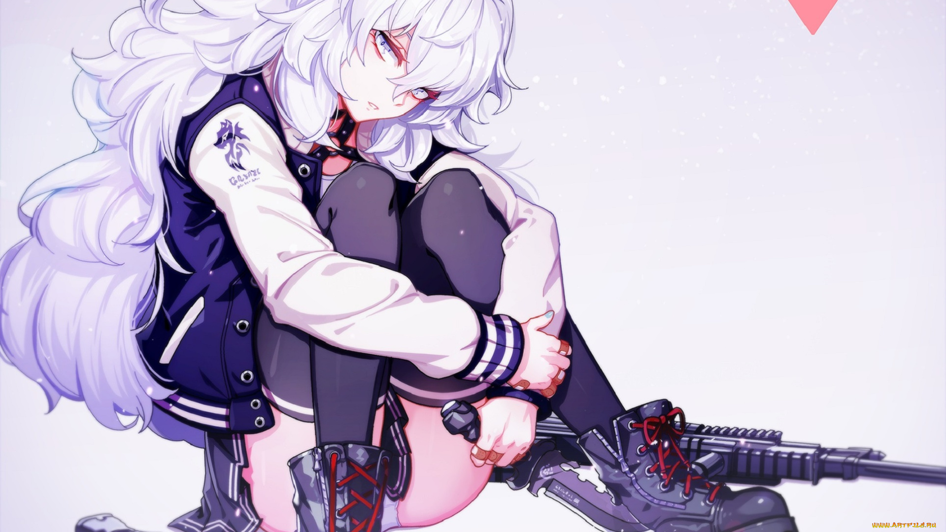 аниме, оружие, , техника, , технологии, девушка