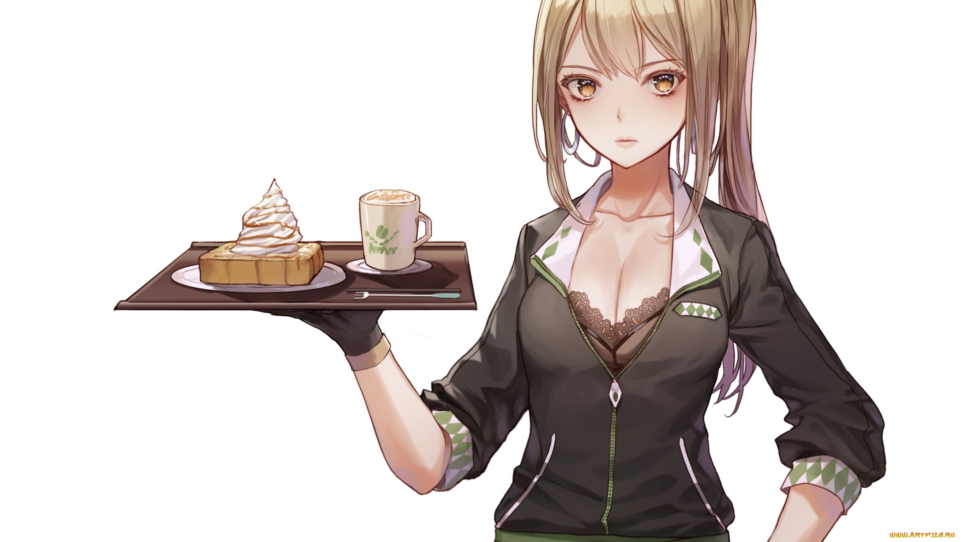 аниме, unknown, , другое, дерево, девочка, город