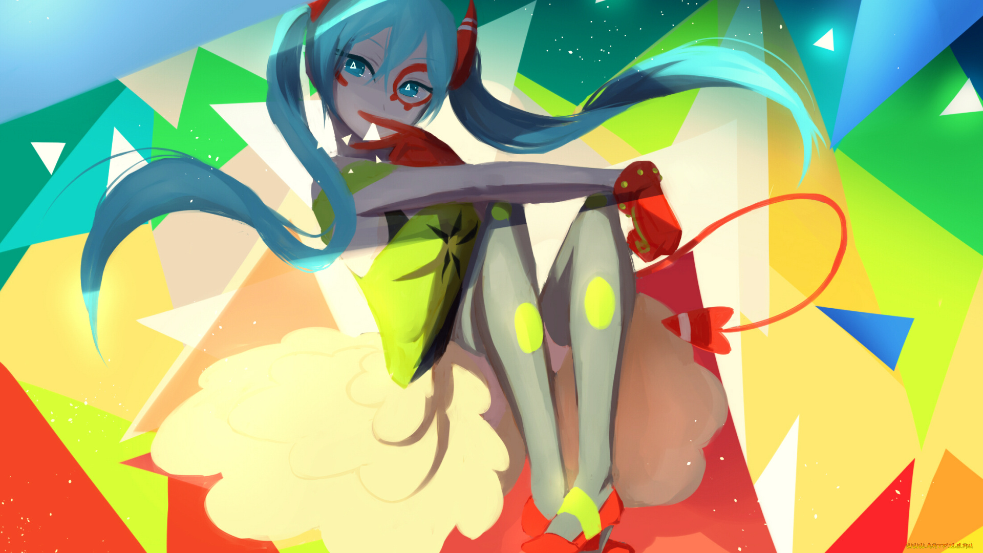 аниме, vocaloid, hatsune, miku