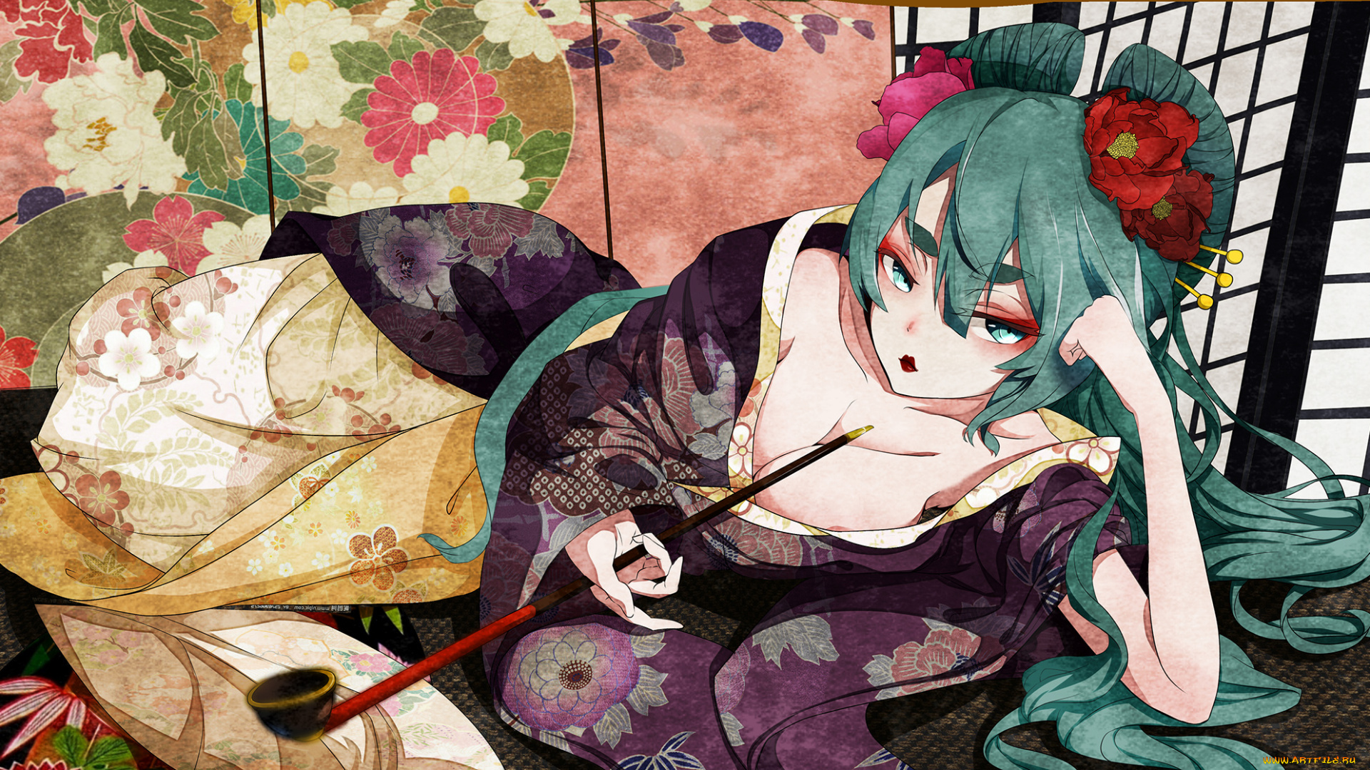 аниме, vocaloid, hatsune, miku