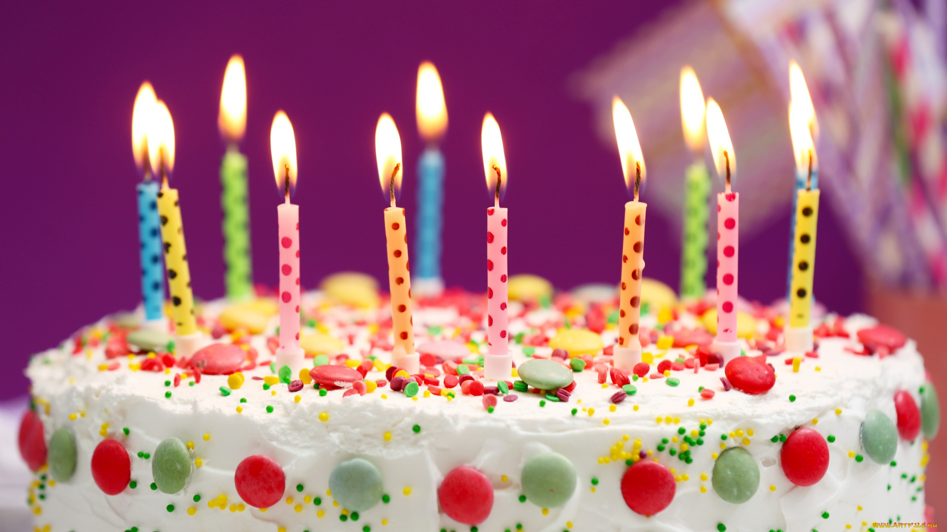 еда, торты, торт, праздничный, свечи