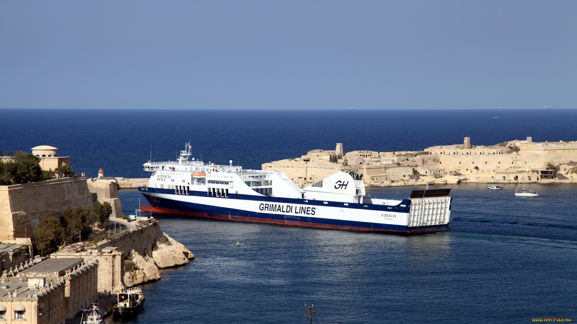 корабли, грузовые, суда, залив