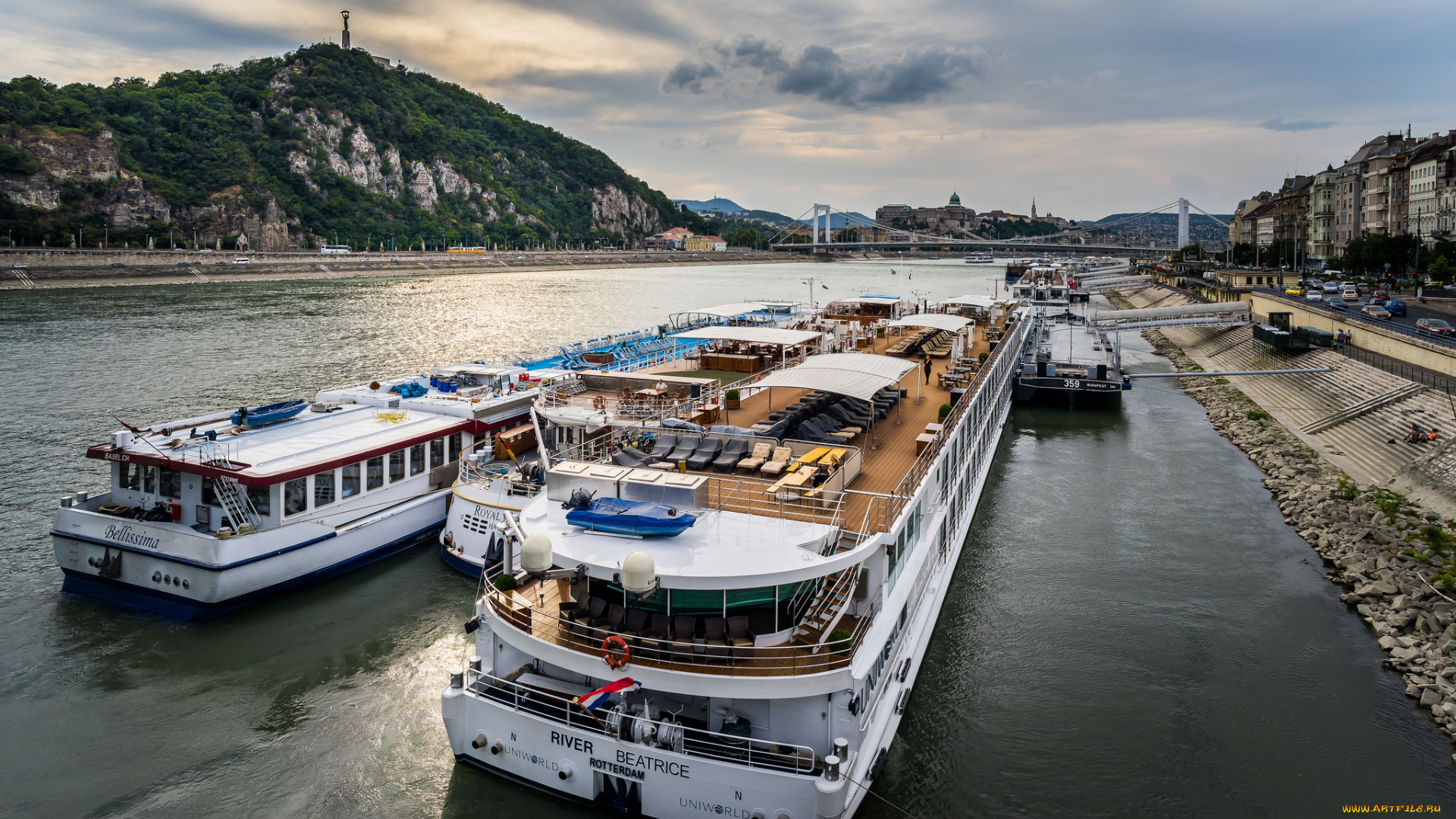 корабли, теплоходы, прогулочное, судно