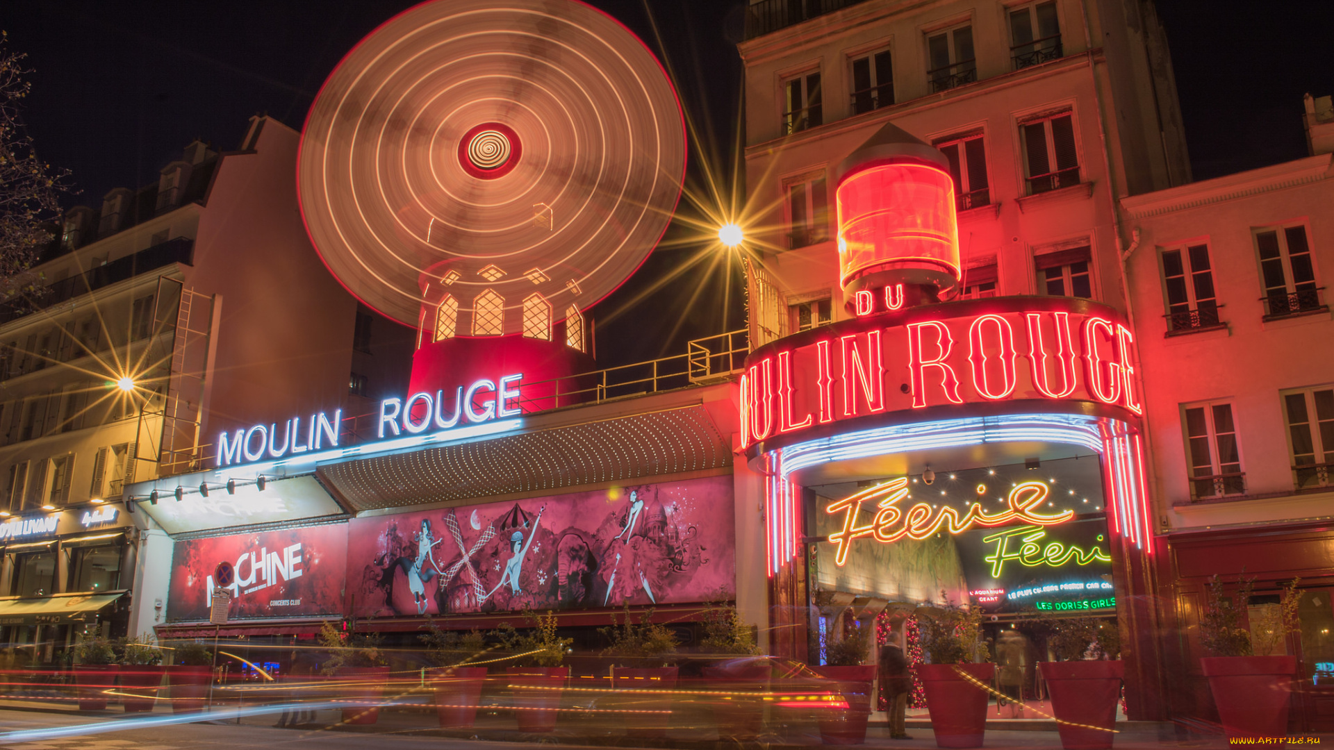 moulin, rouge, города, париж, , франция, кабаре