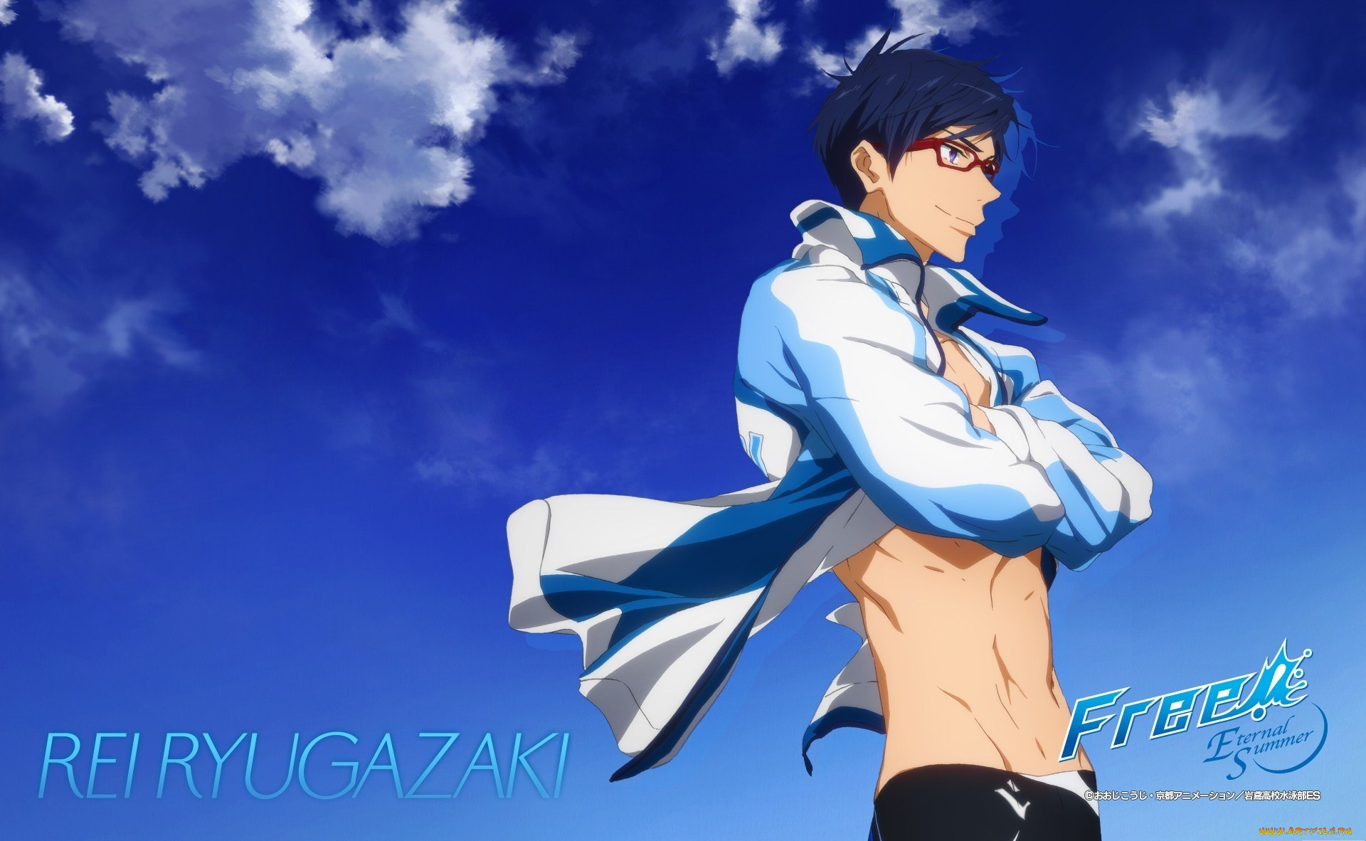 аниме, free, парень