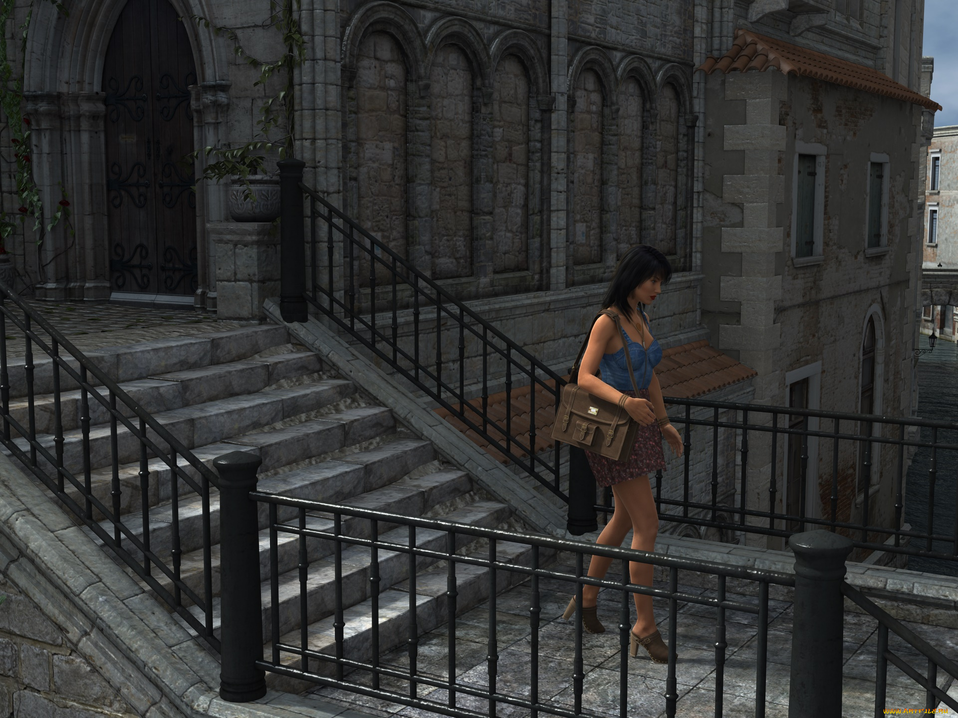 3д, графика, люди, , people, фон, взгляд, девушка