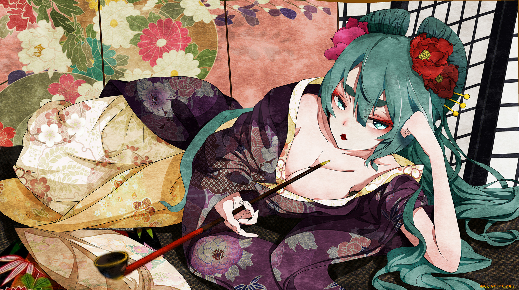 аниме, vocaloid, hatsune, miku