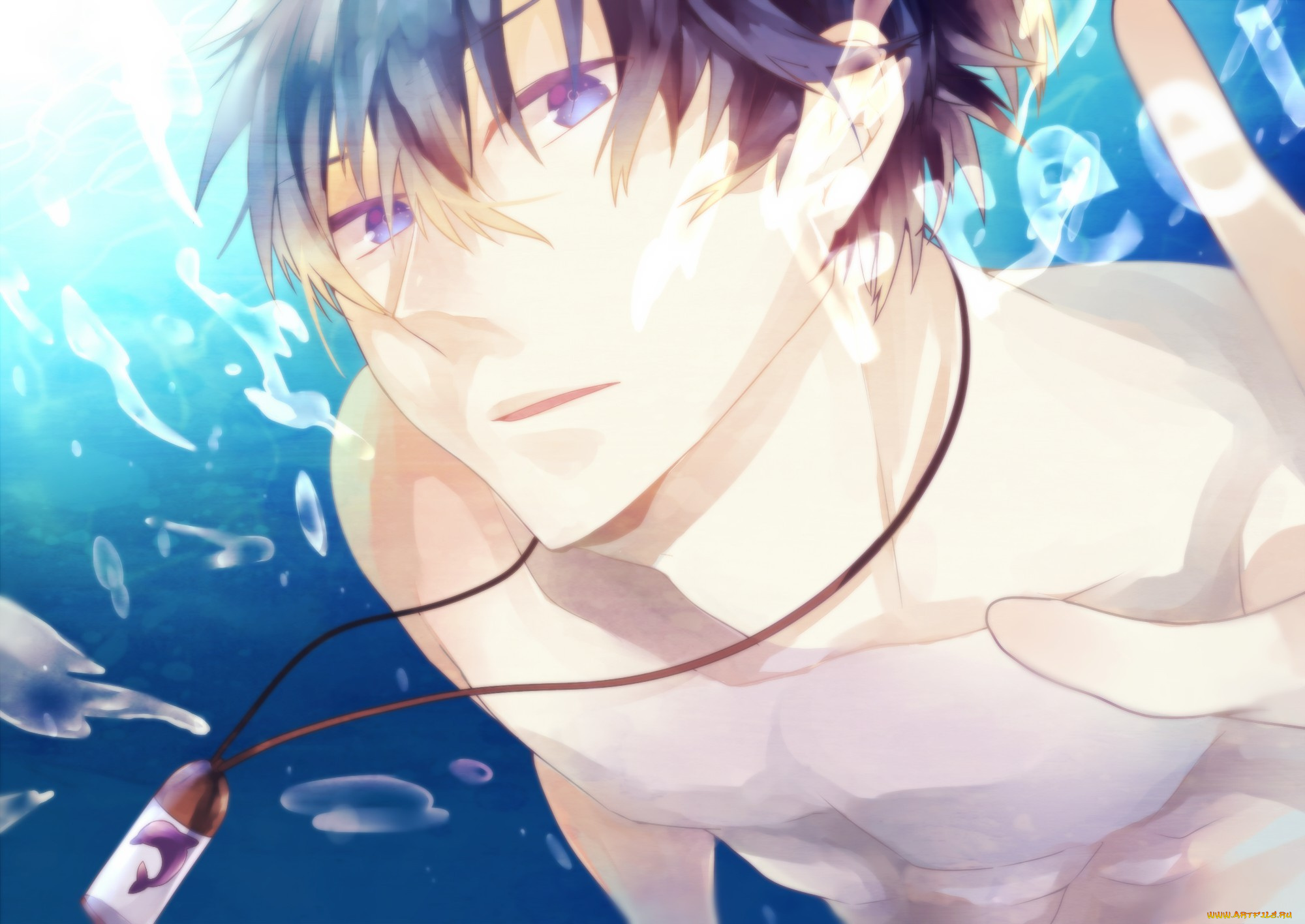 аниме, free, парень