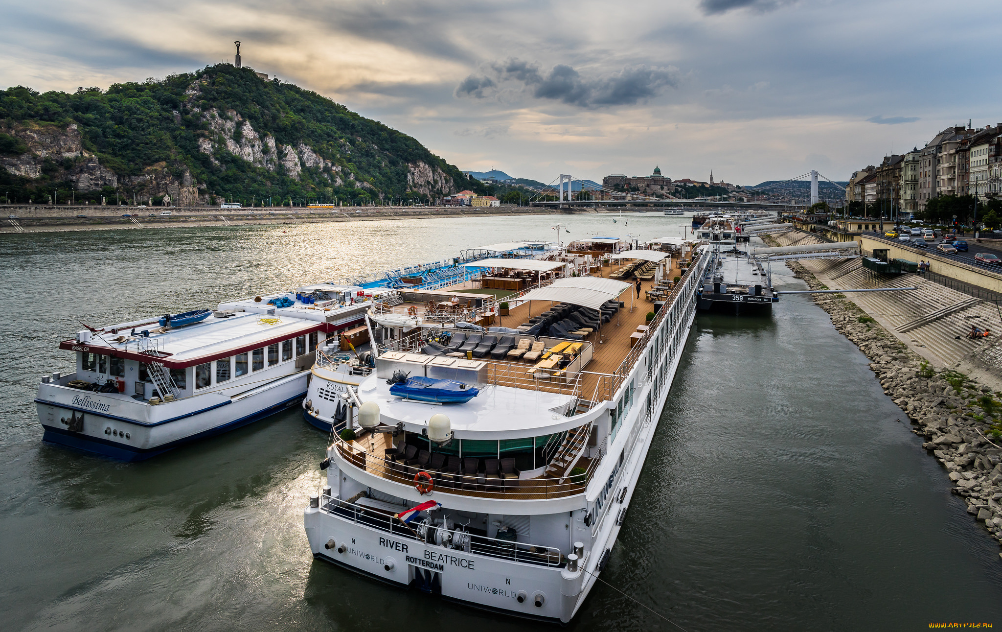 корабли, теплоходы, прогулочное, судно