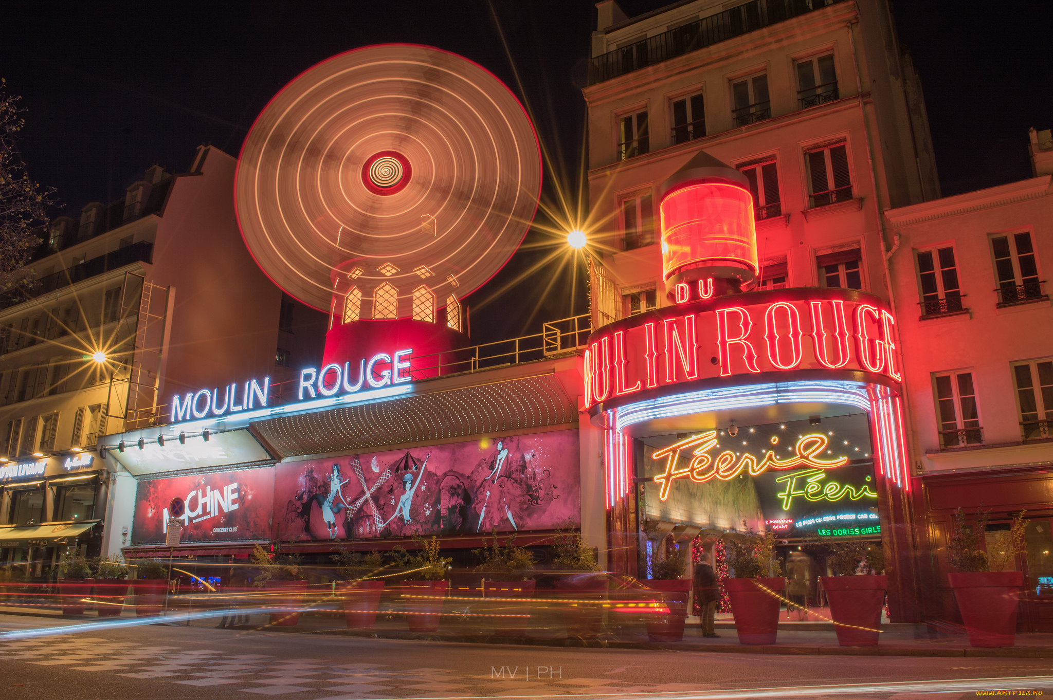 moulin, rouge, города, париж, , франция, кабаре