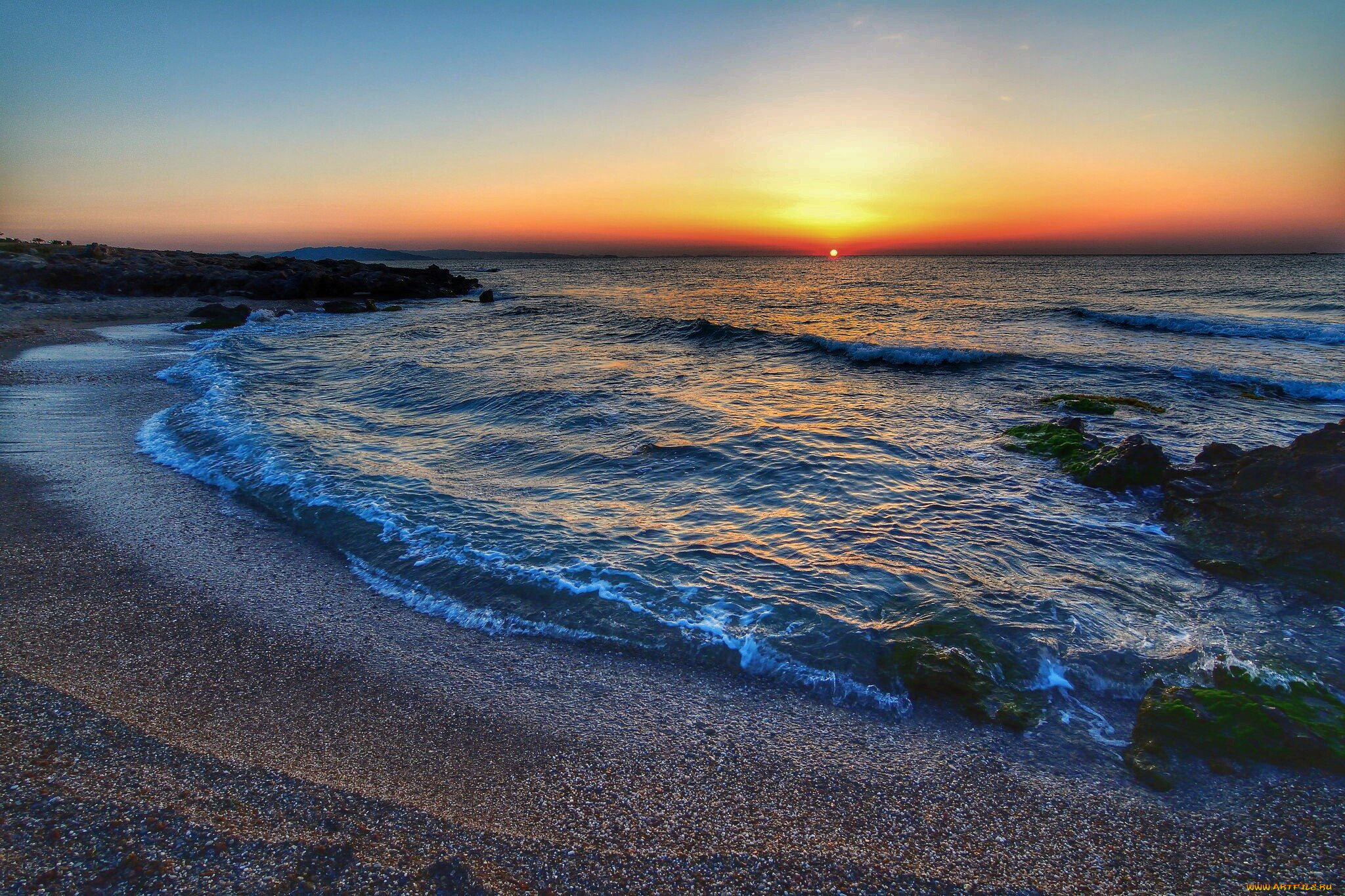 природа, восходы, закаты, вечер