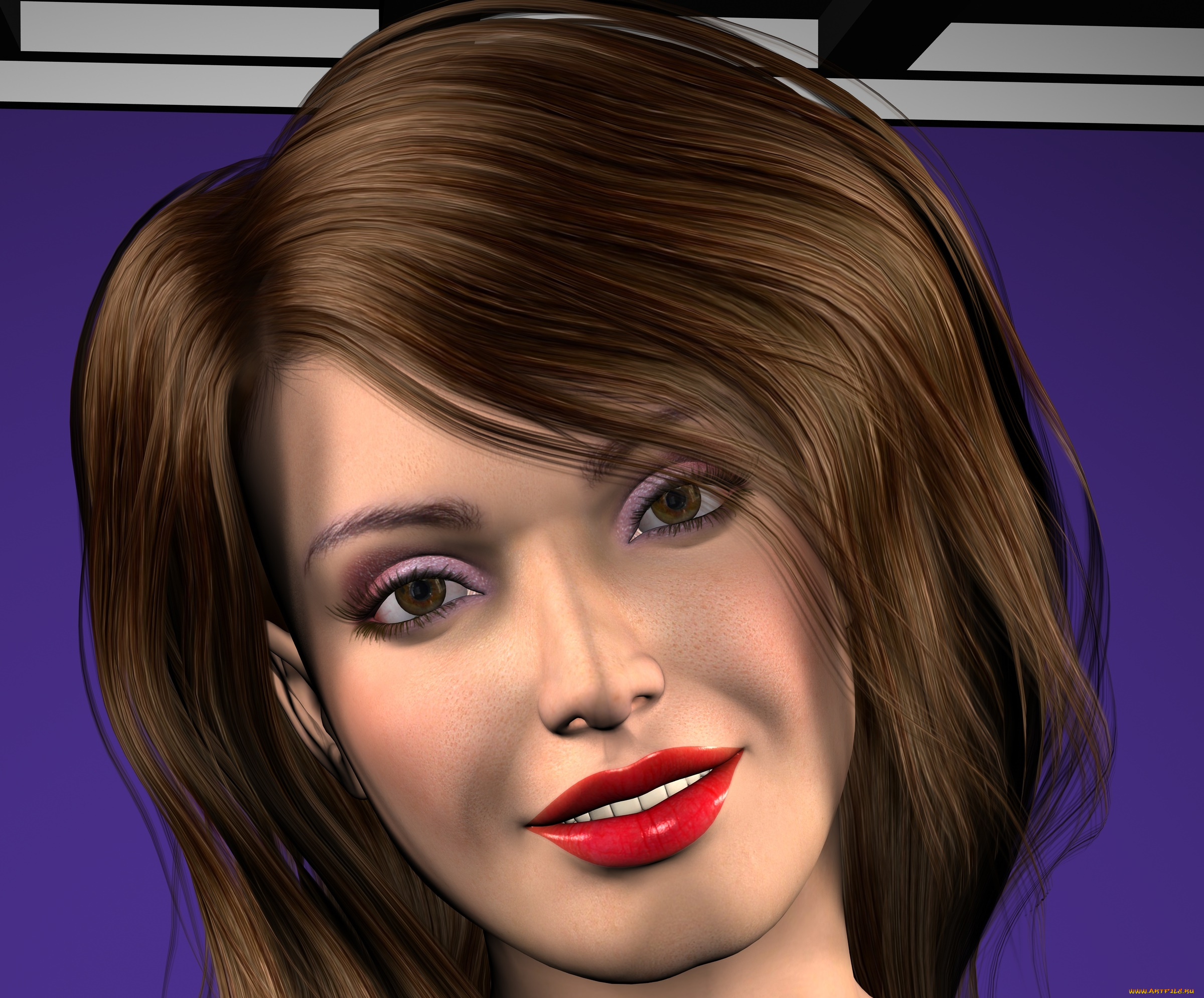 3д, графика, портрет, , portraits, фон, взгляд, девушка