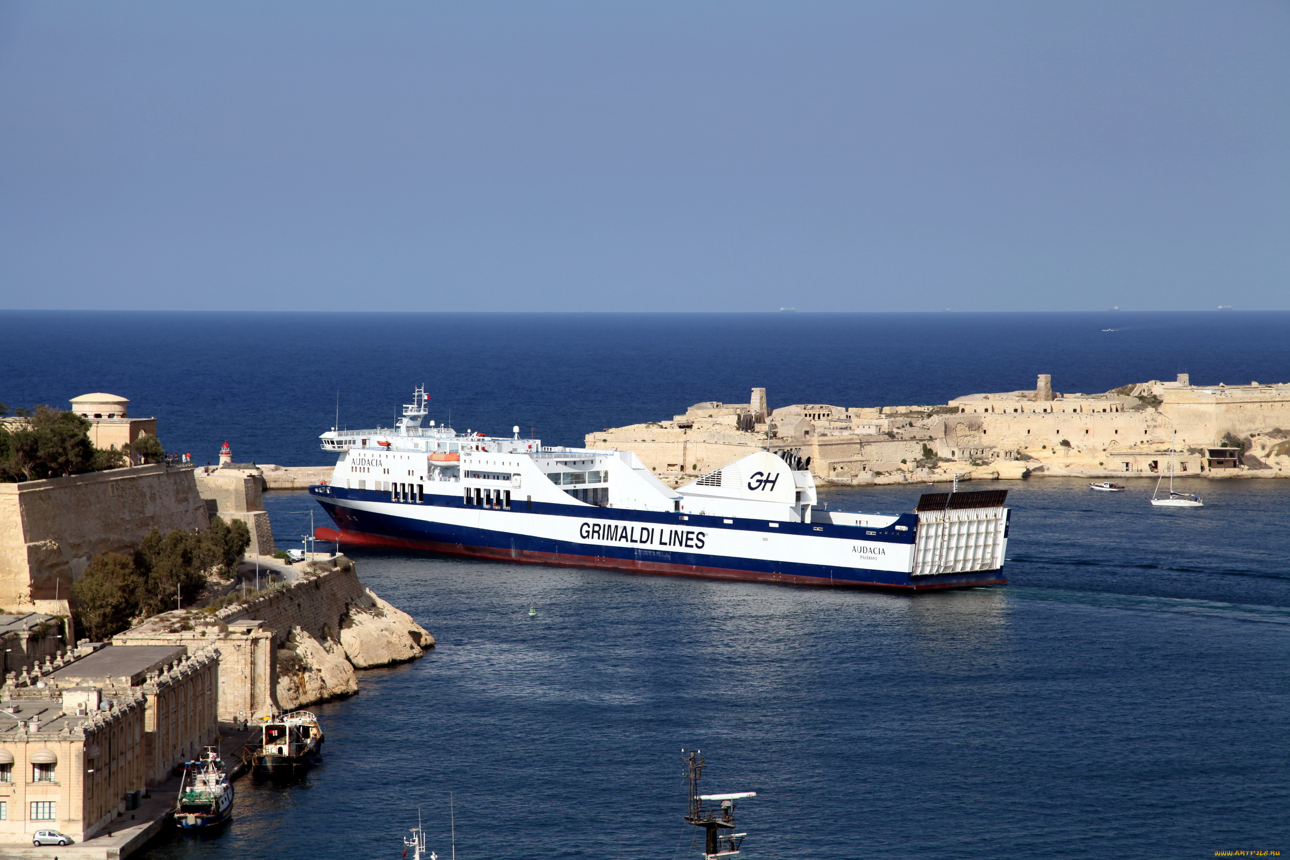 корабли, грузовые, суда, залив