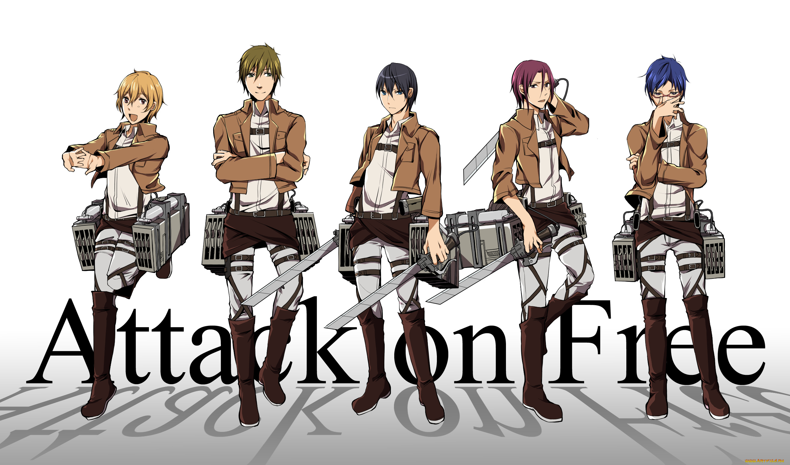 аниме, free, косплей, костюмы, парни