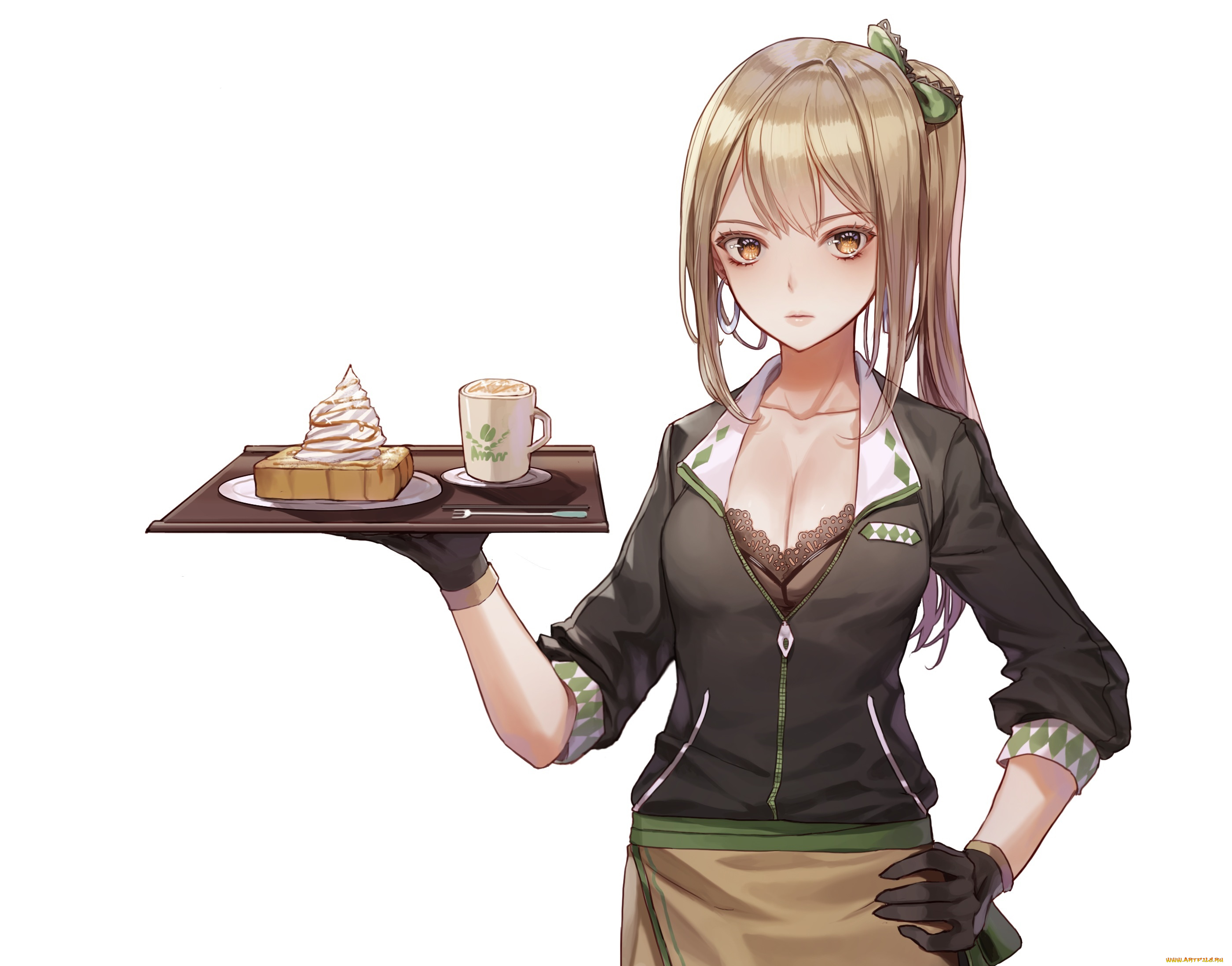 аниме, unknown, , другое, дерево, девочка, город