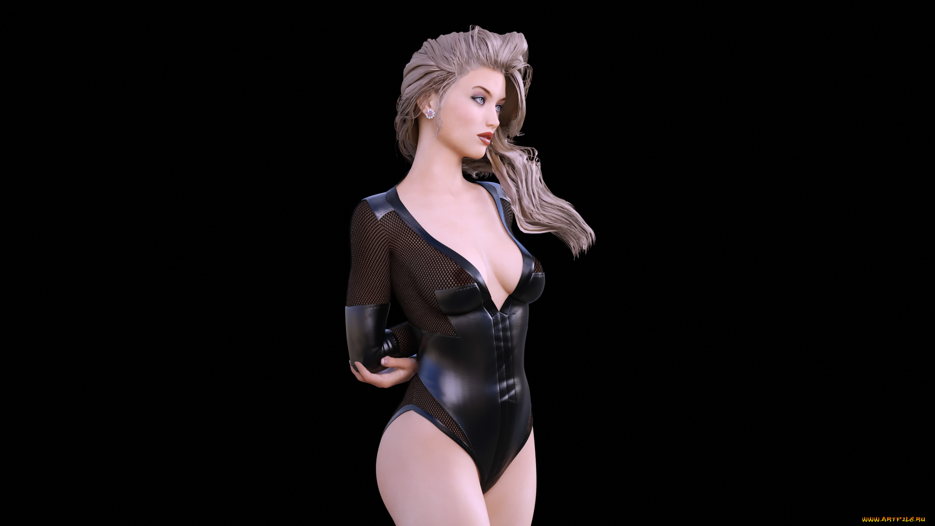 3д, графика, люди, , people, девушка, фон, взгляд