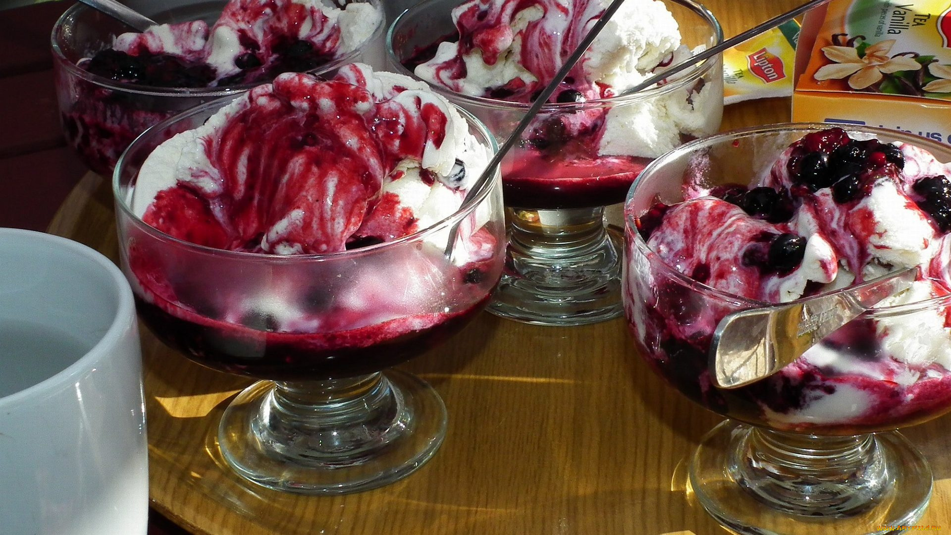 еда, мороженое, , десерты, креманки