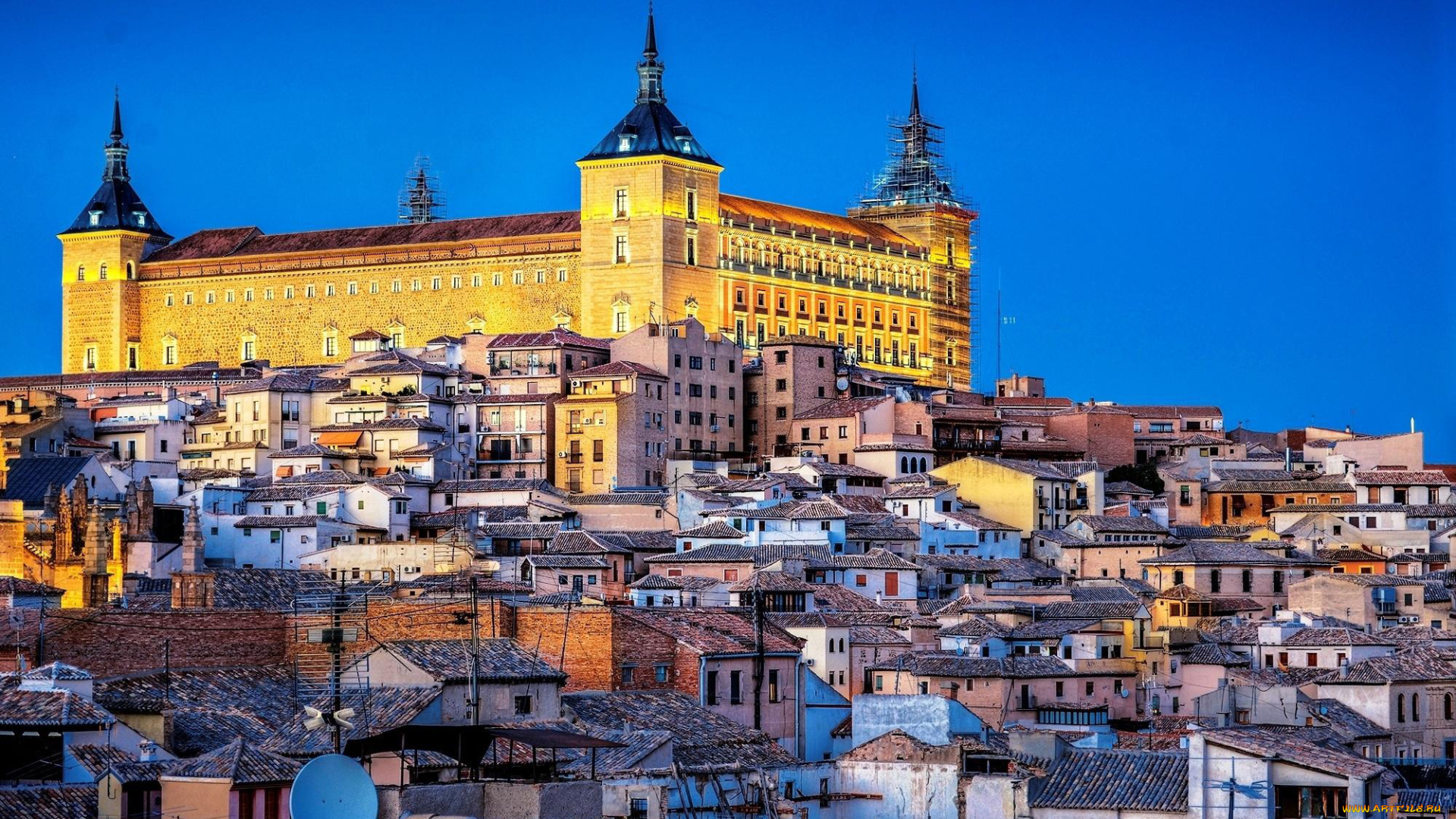 города, толедо, , испания, крепость