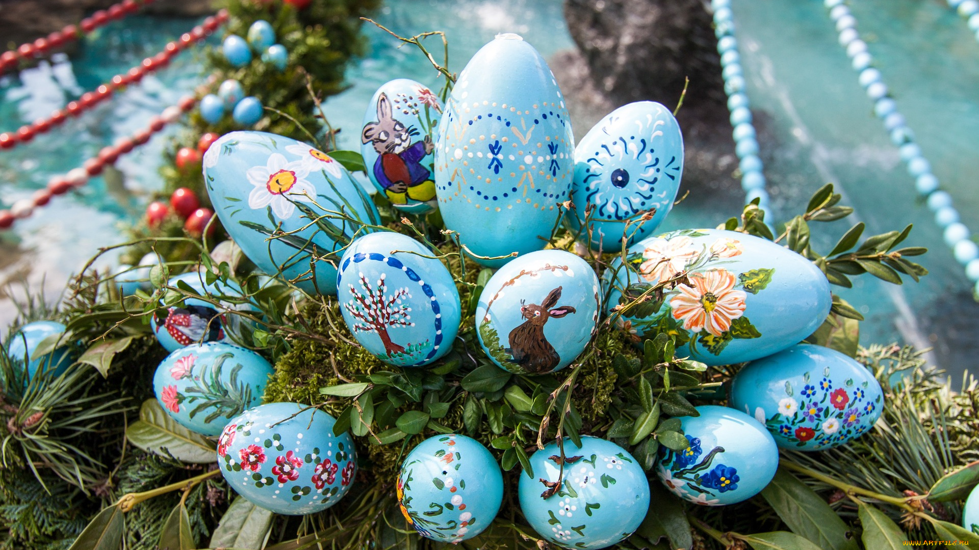 праздничные, пасха, яйца