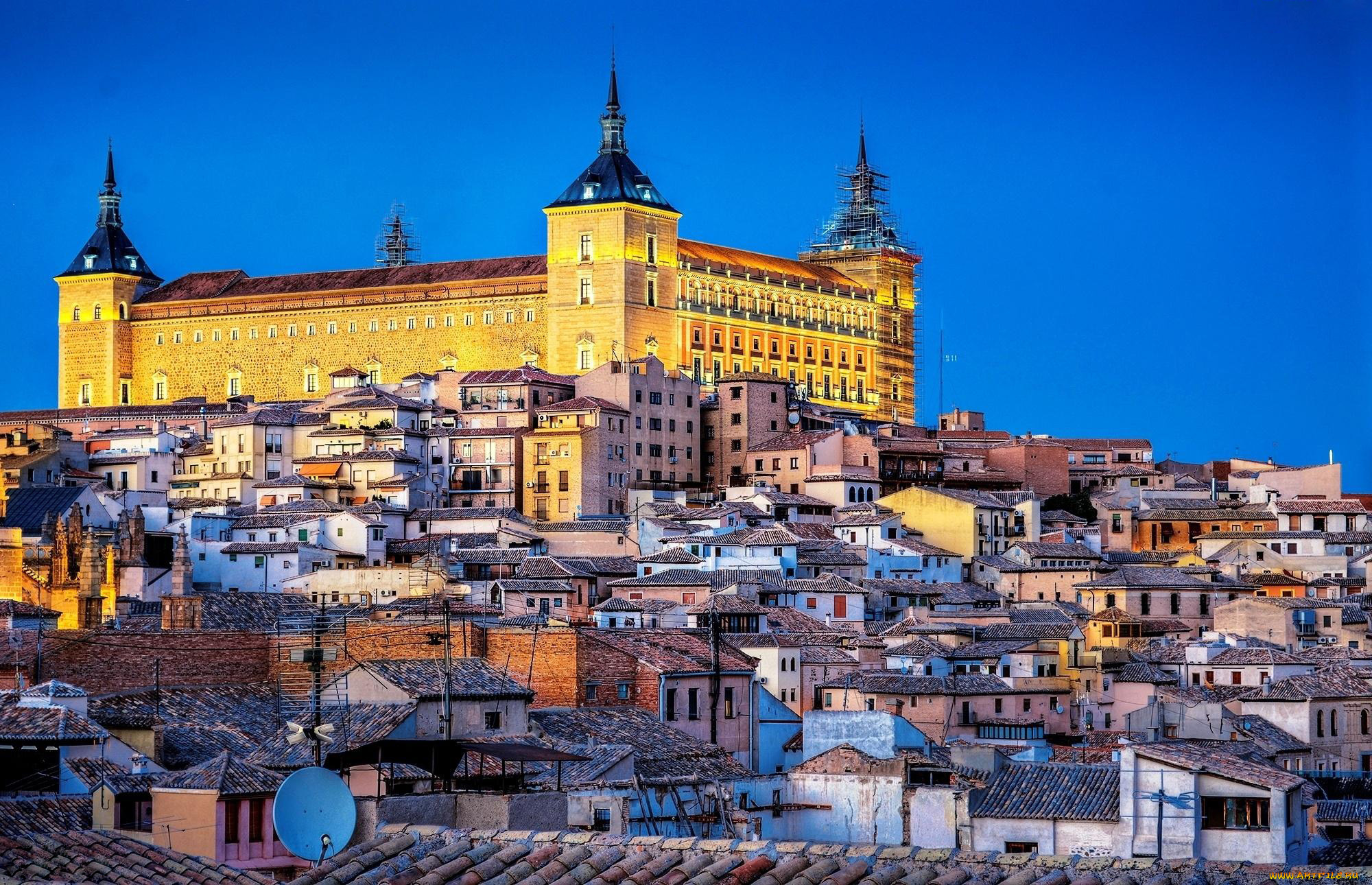 города, толедо, , испания, крепость