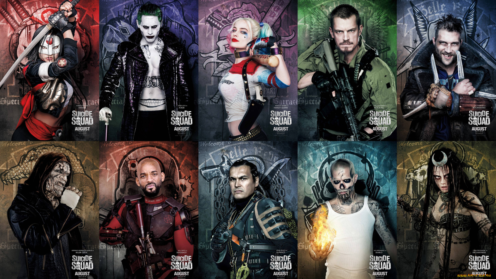 кино, фильмы, suicide, squad, slipknot, will, smith, adam, beach, katana, suicide, squad, harley, quinn, joel, kinnaman, jared, leto, cara, delevingne, joker, karen, fukuhara, deadshot, captain, boomerang, killer, croc, movie, margot, robbie, rick, flag, jai, courtney, отряд, самоубийц
