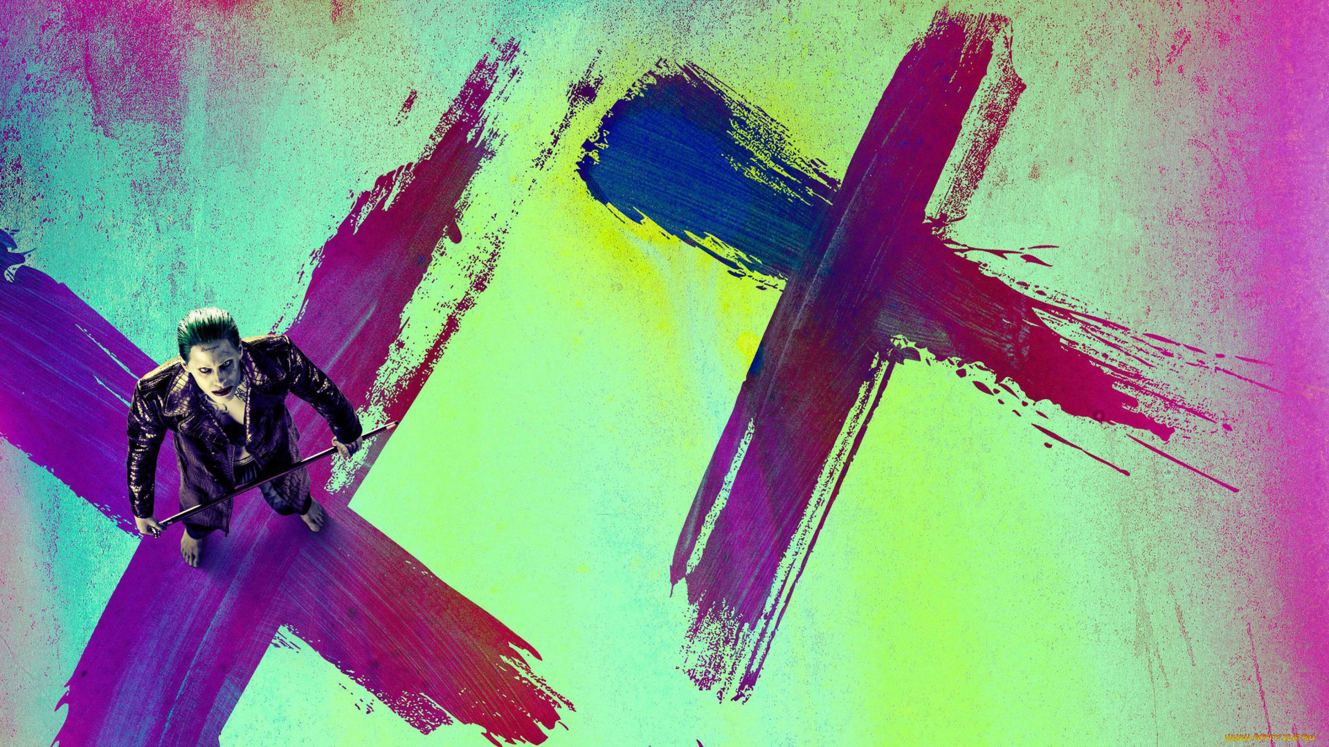 кино, фильмы, suicide, squad, трость, босиком, the, joker, фон, постер, вид, сверху, джаред, лето, jared, leto, стоит, пиджак, отряд, самоубийц, suicide, squad